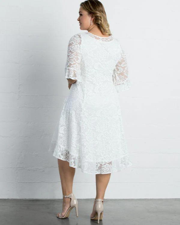 Kiyonna Short Lace Dress Formal Cocktail