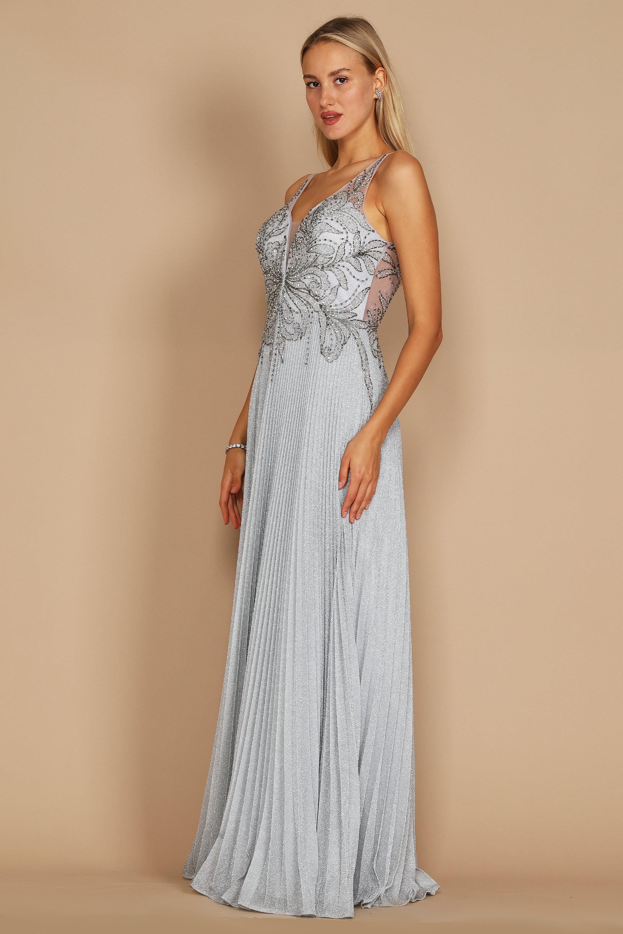 Dylan & Davids Long Formal Pleaded Evening Dress