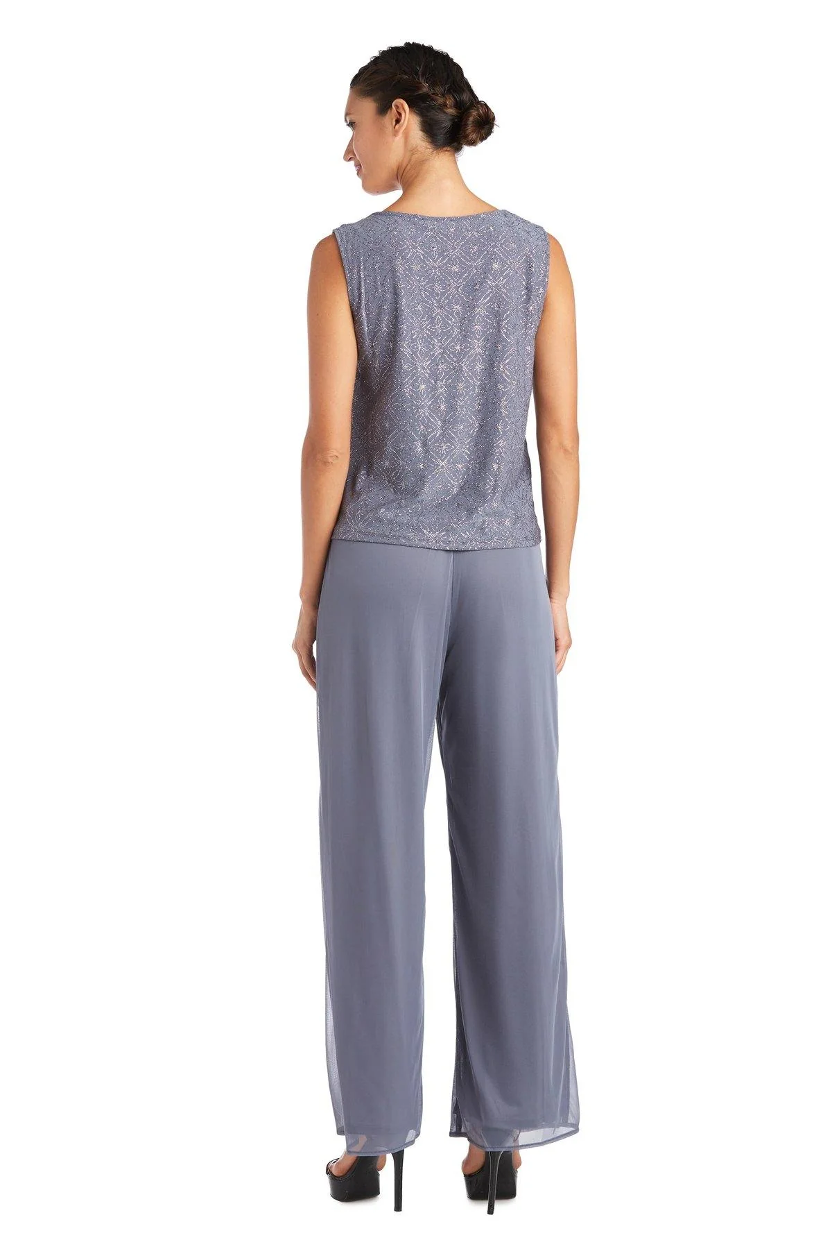 R&M Richards 5005 Charcoal Mother Of The Bride Pansuit