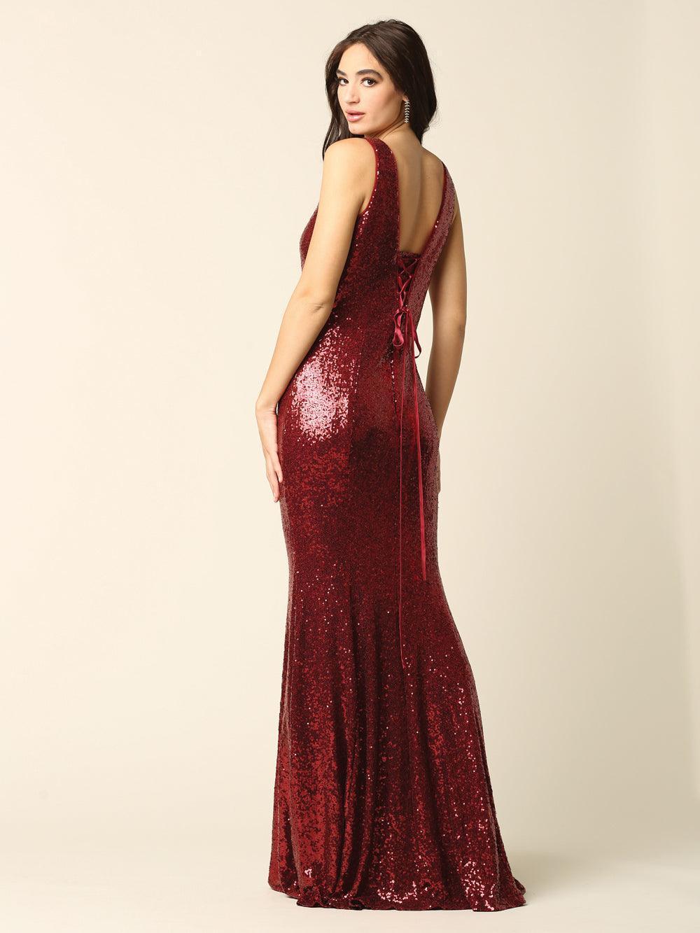 Long Fitted Formal Sleeveless Prom Dress Sale