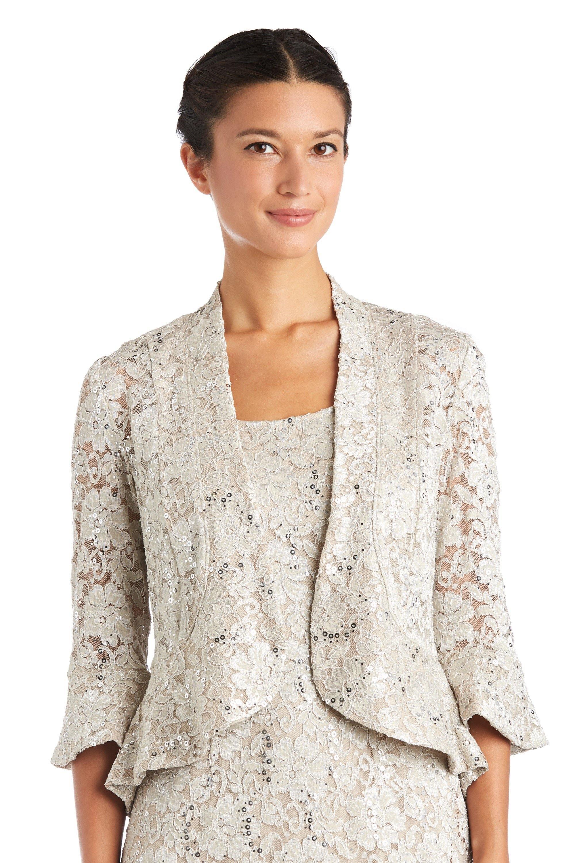 R&M Richards 9896P Long Formal Petite Lace Dress Sale