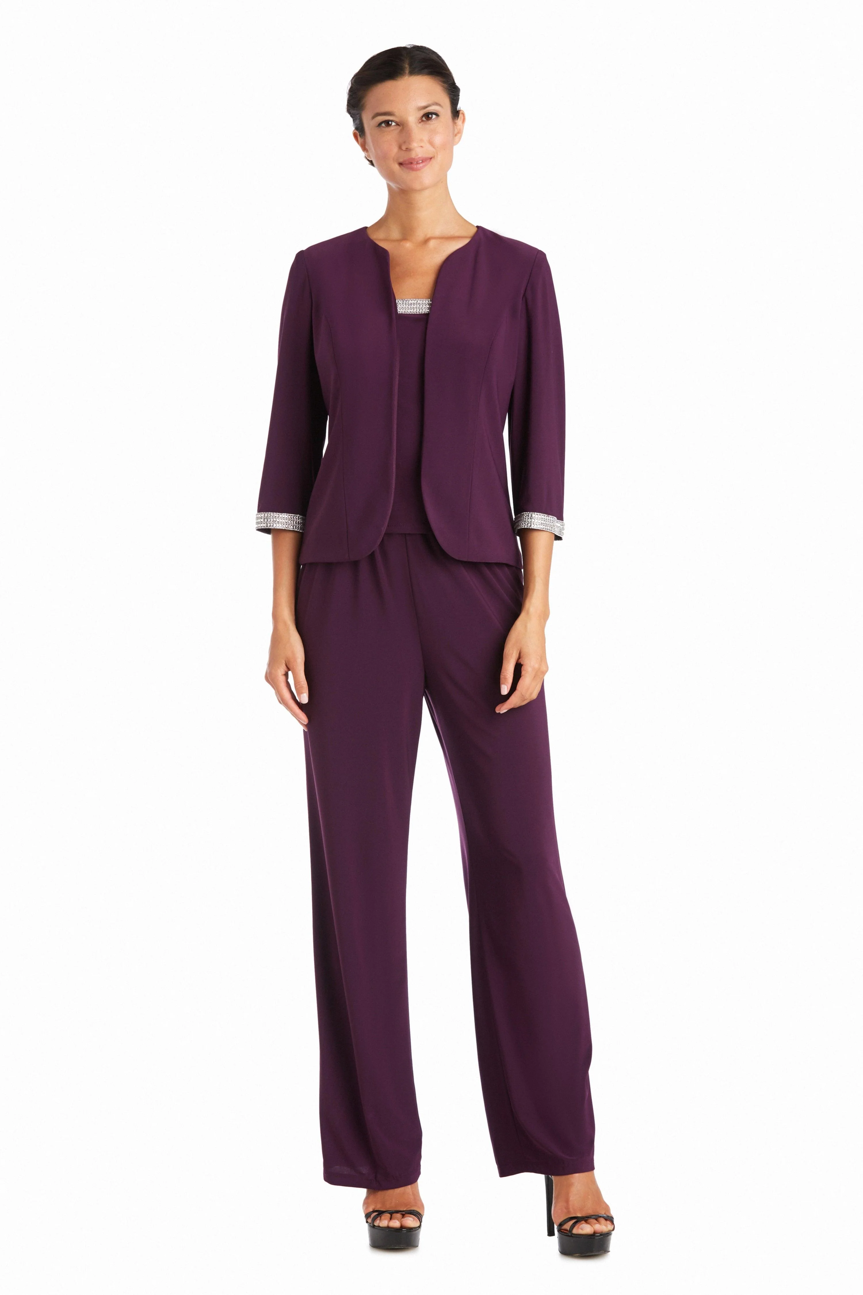 R&M Richards 7449P Formal Petite Pant Suit