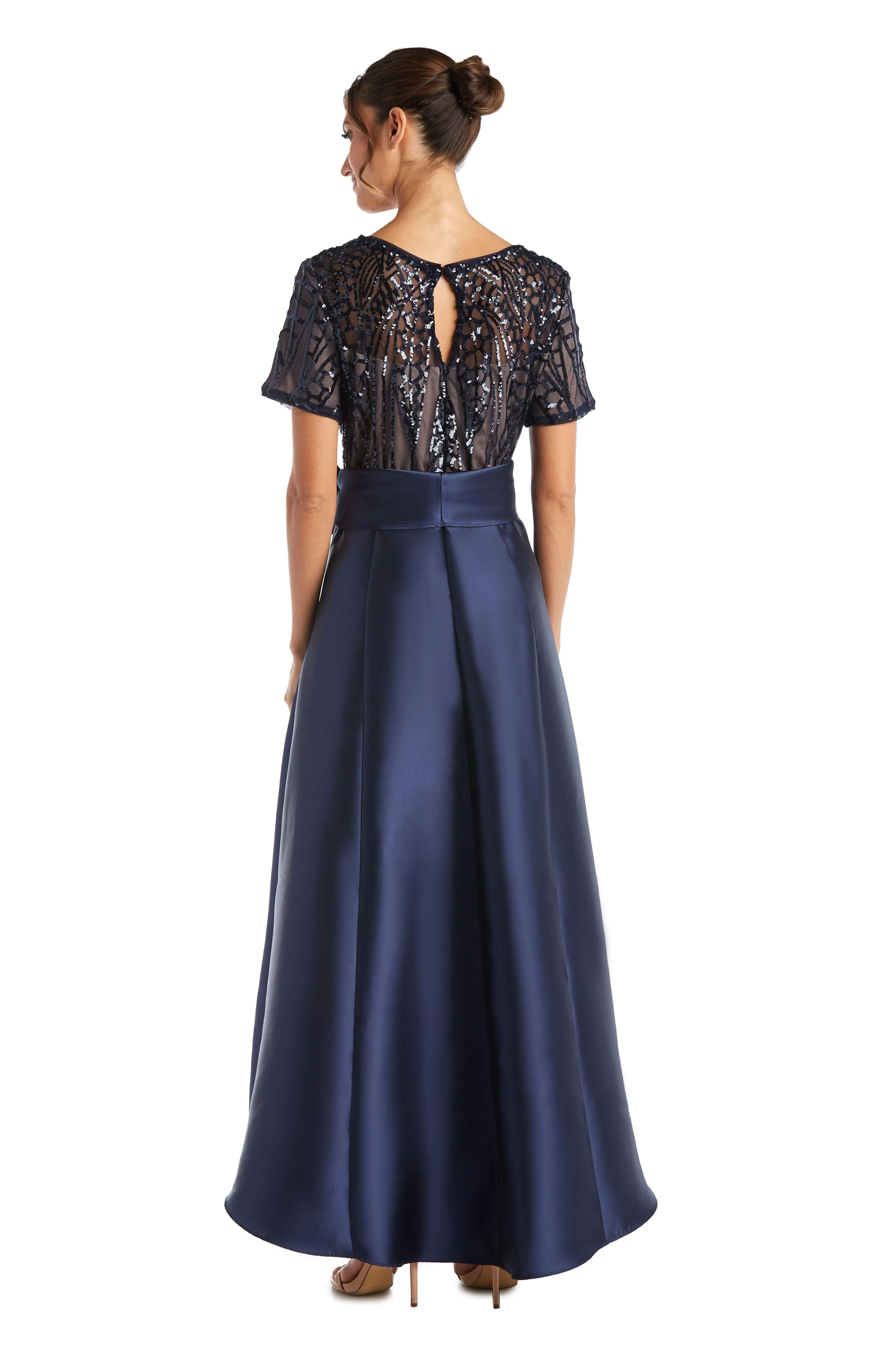 R&M Richards 3532P High Low Petite Skirt Top Dress