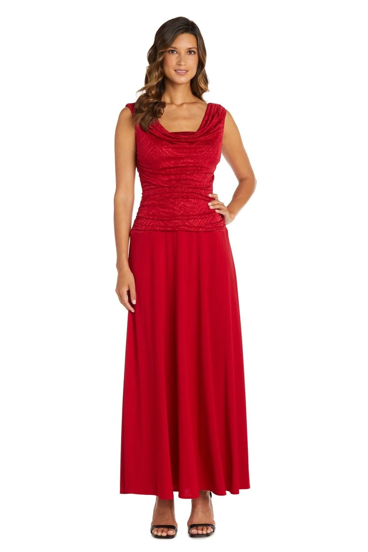 R&M Richards 3629P Long Formal Petite Maxi Dress