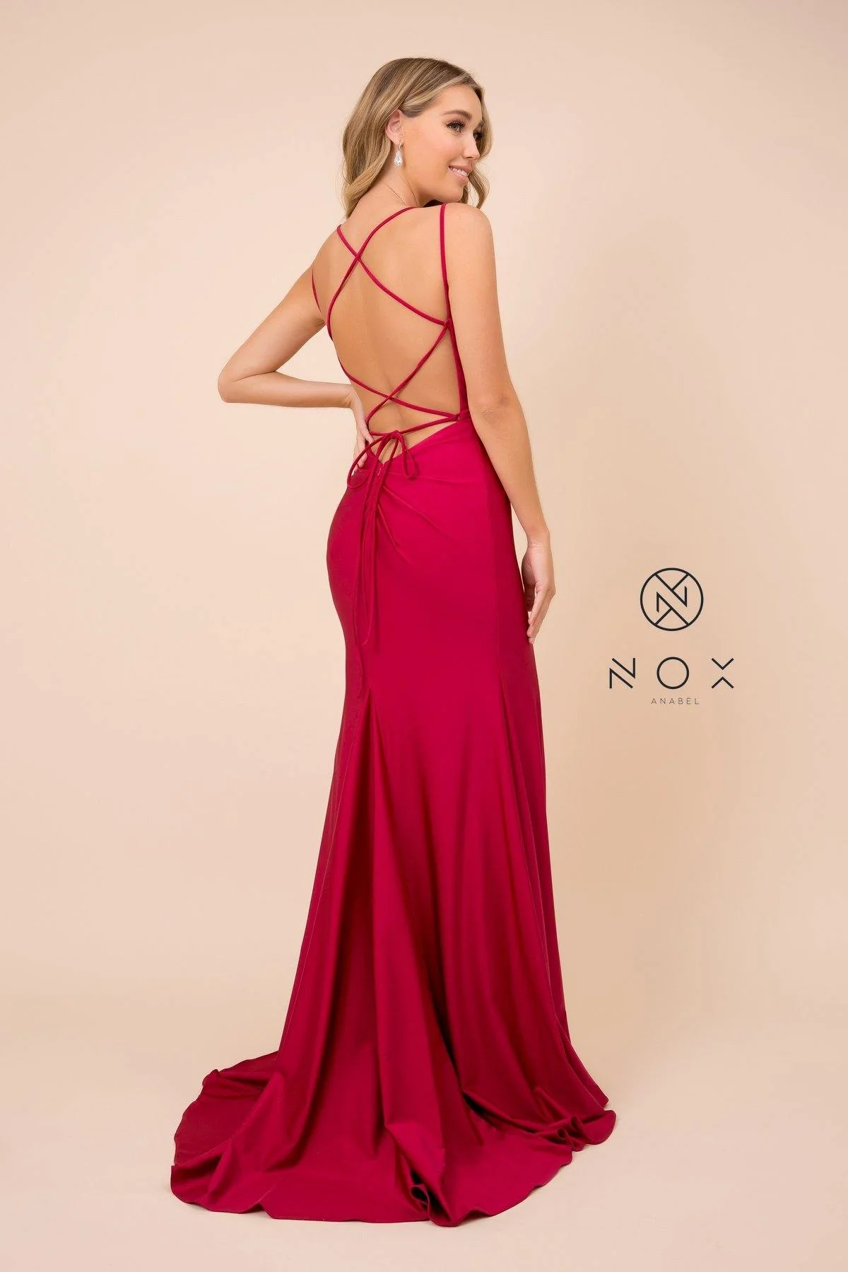 Long  Formal Prom Fitted Evening Dress