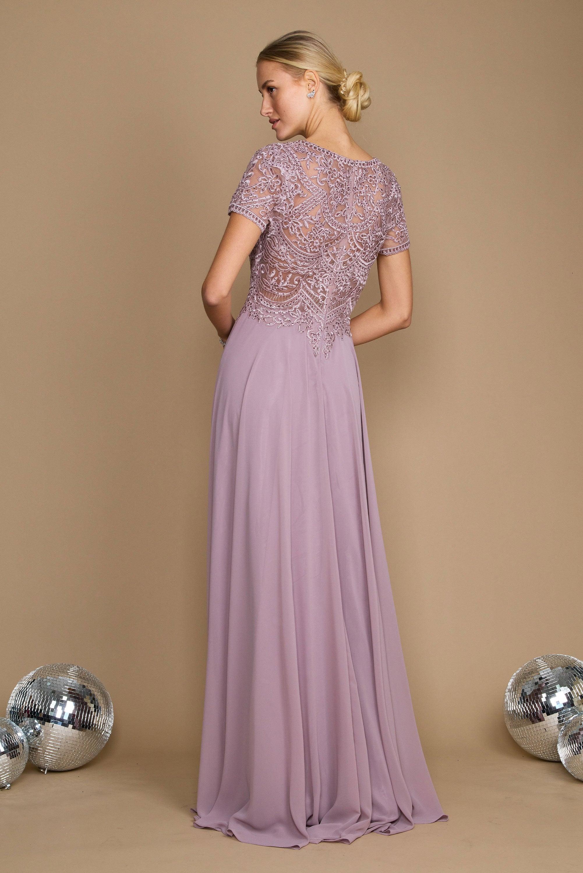 Dylan & Davids Short Sleeve Formal Mother of the Bride Dress