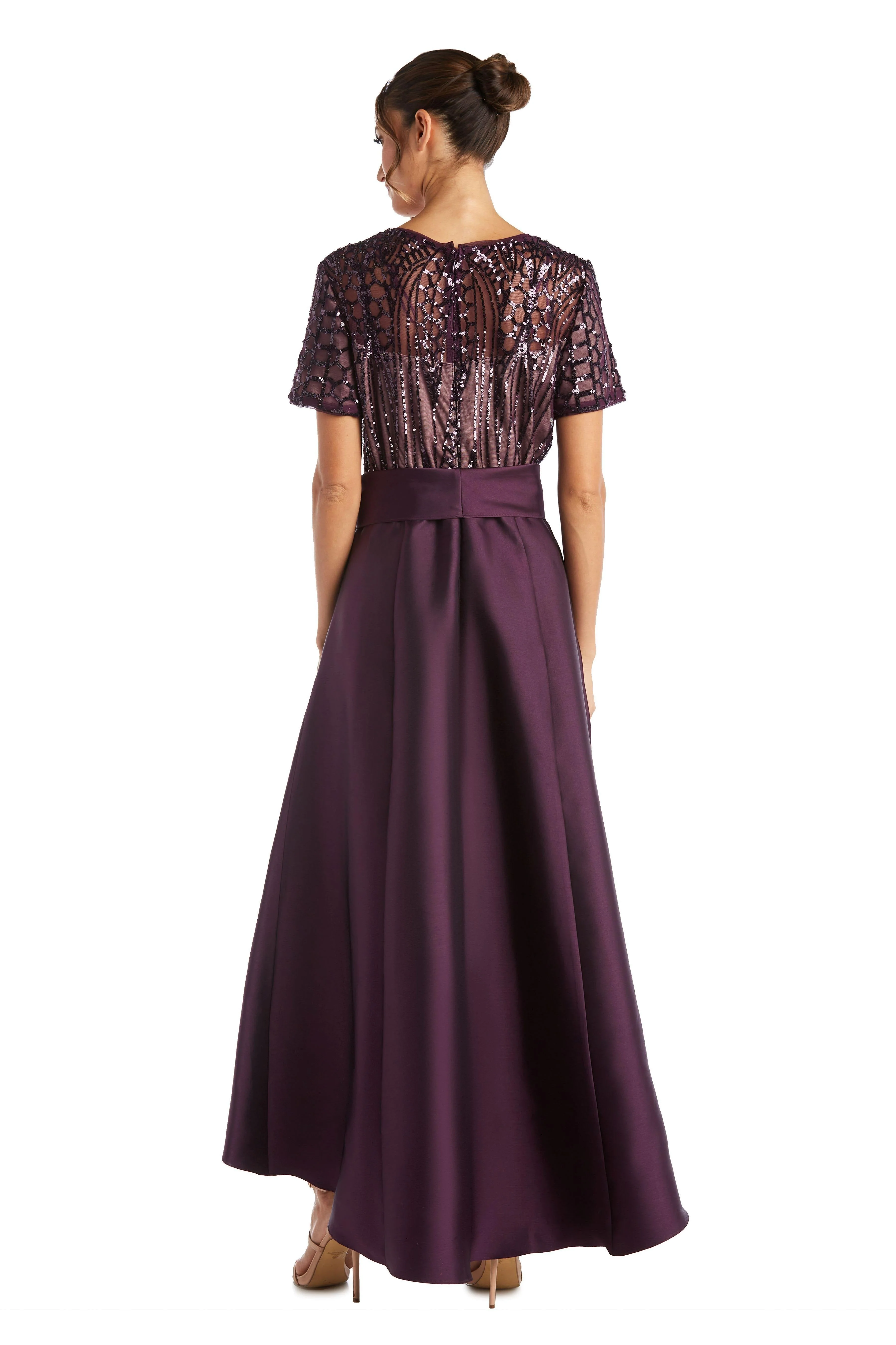 R&M Richards 3532 High Low Cocktail Skirt Top Dress