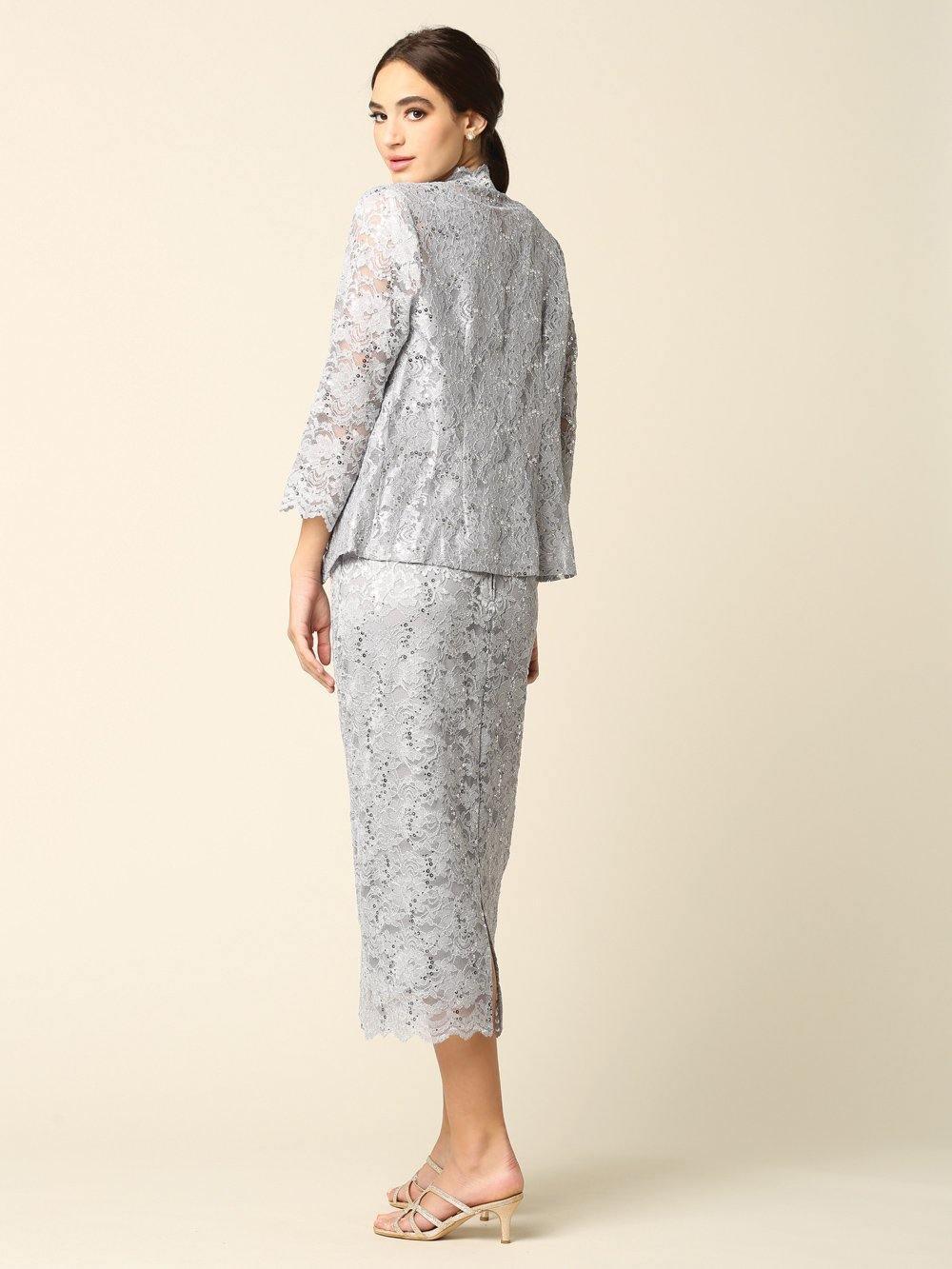 Mother of the Bride Formal Lace Jacket Dress Sale