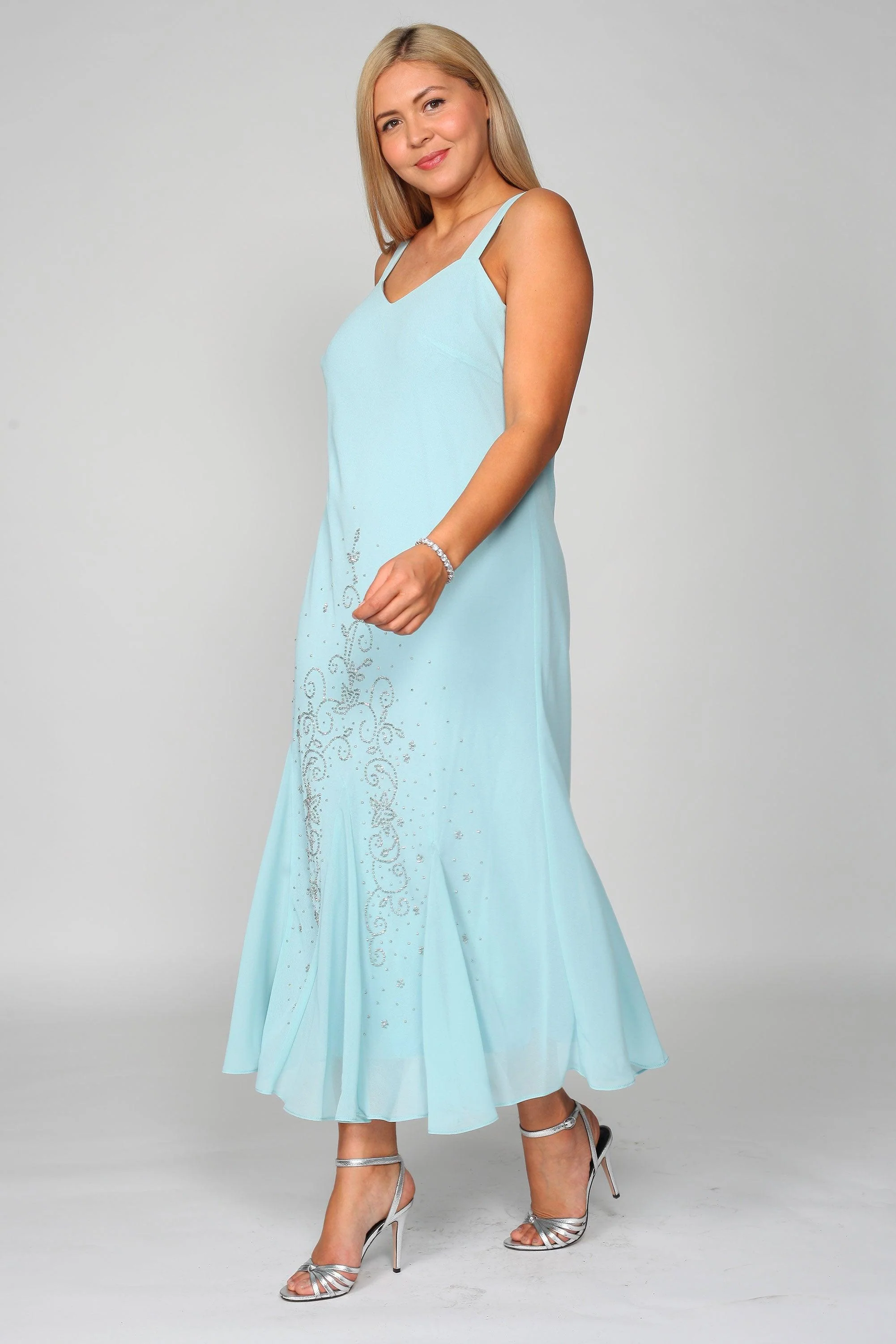 R&M Richards 058260 Long Formal Jacket Dress