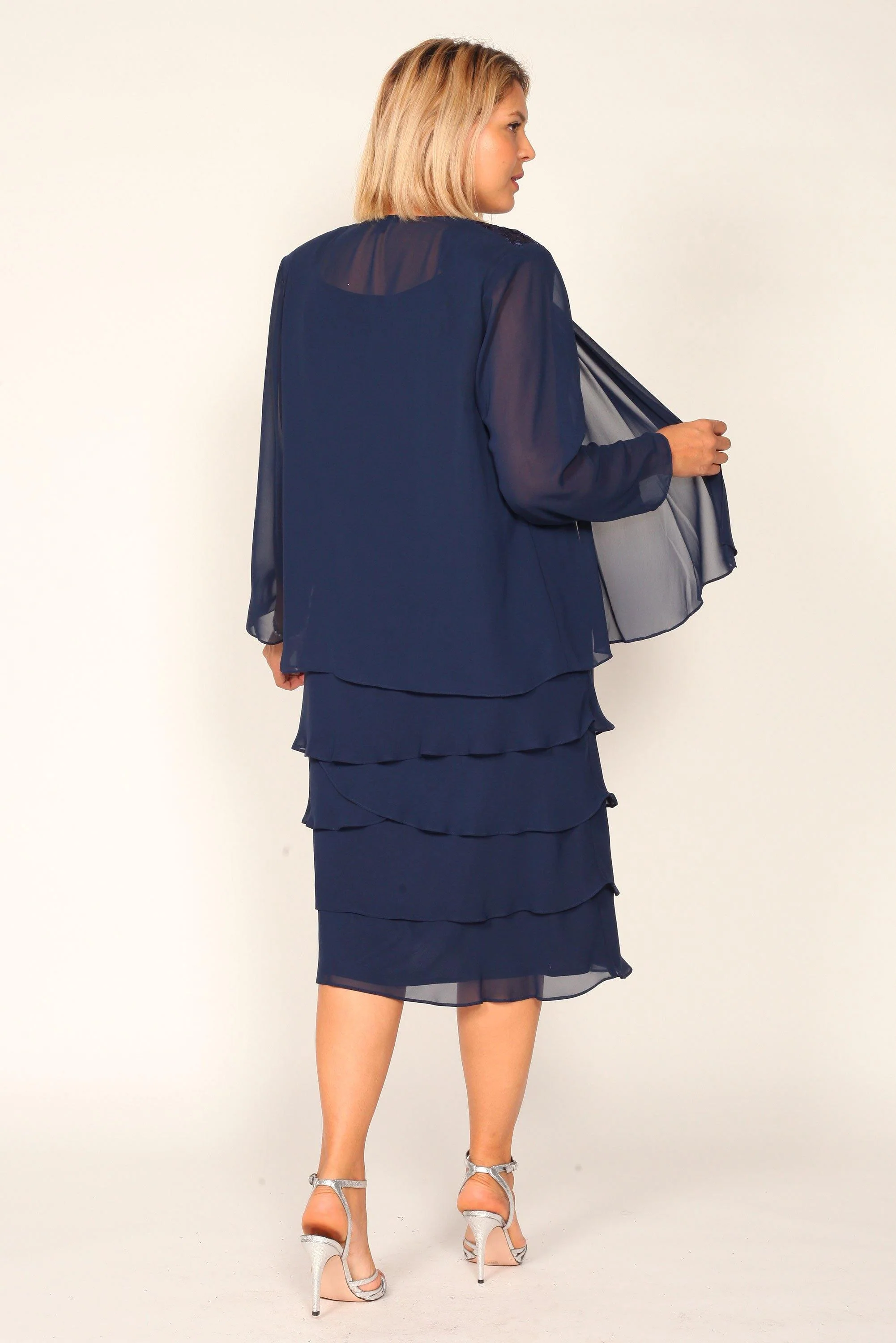 SL Fashions 622372 Short Mother of the Bride Dress