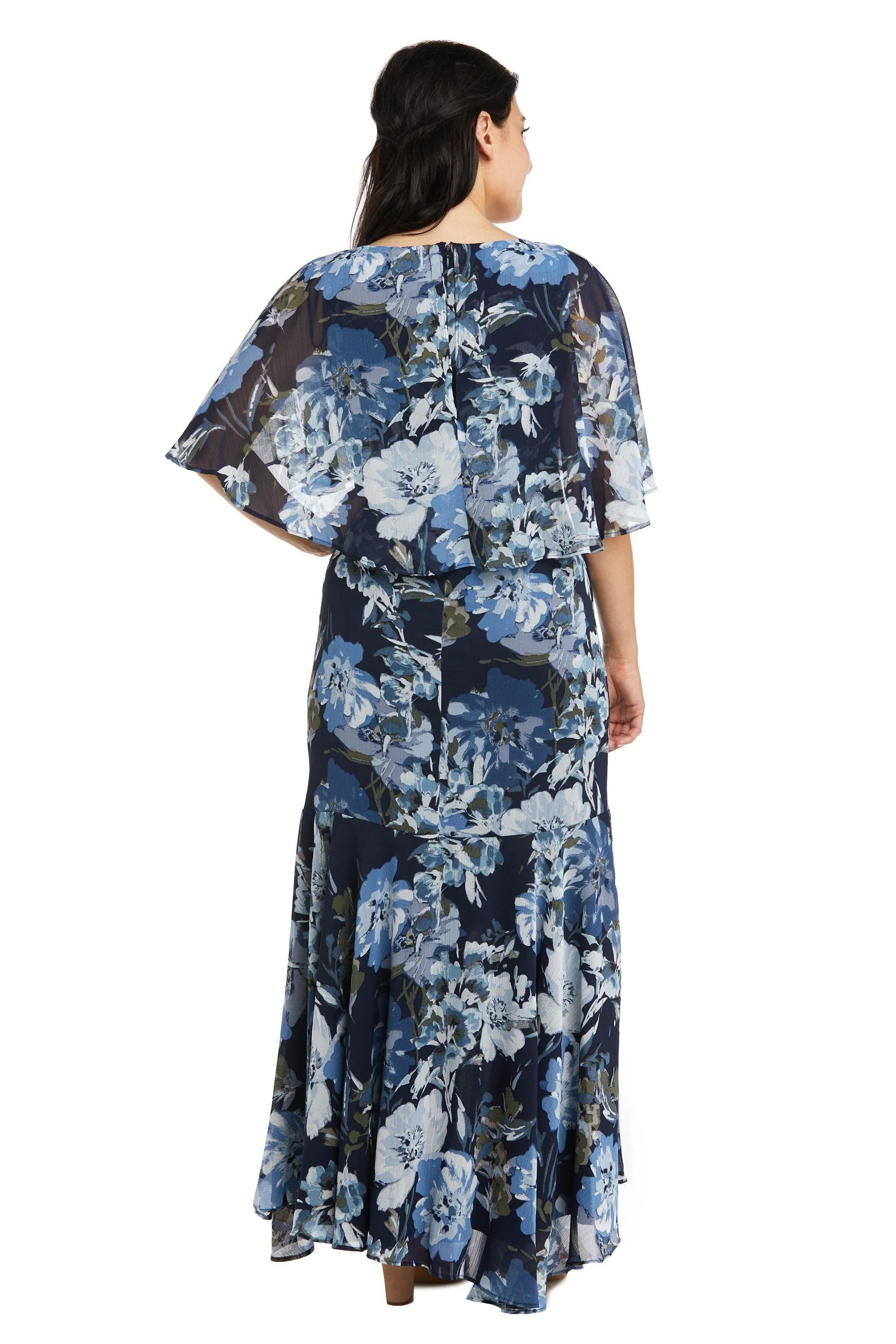 R&M Richards 7770P High Low Petite Chiffon Dress Sale