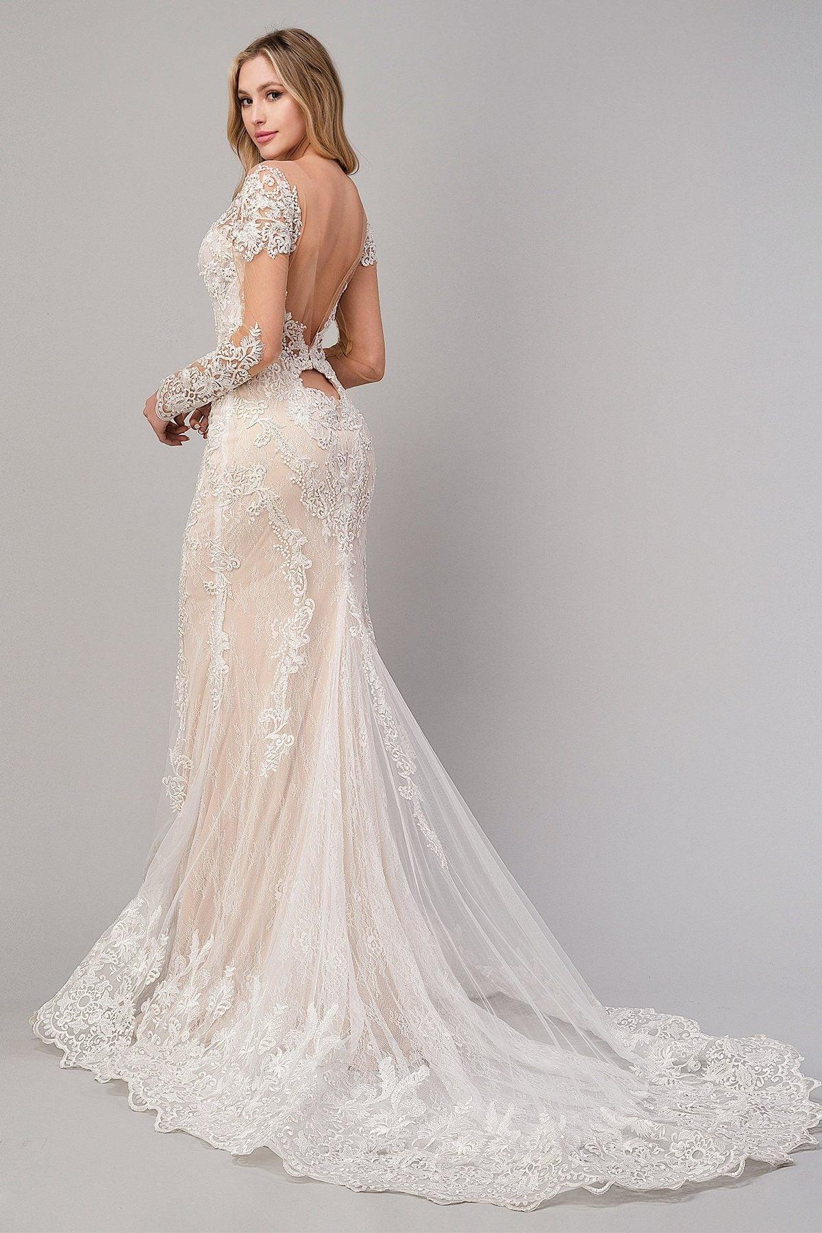 Andrea & Leo A1022 Long Sleeve Lace Bridal Wedding Gown Sale