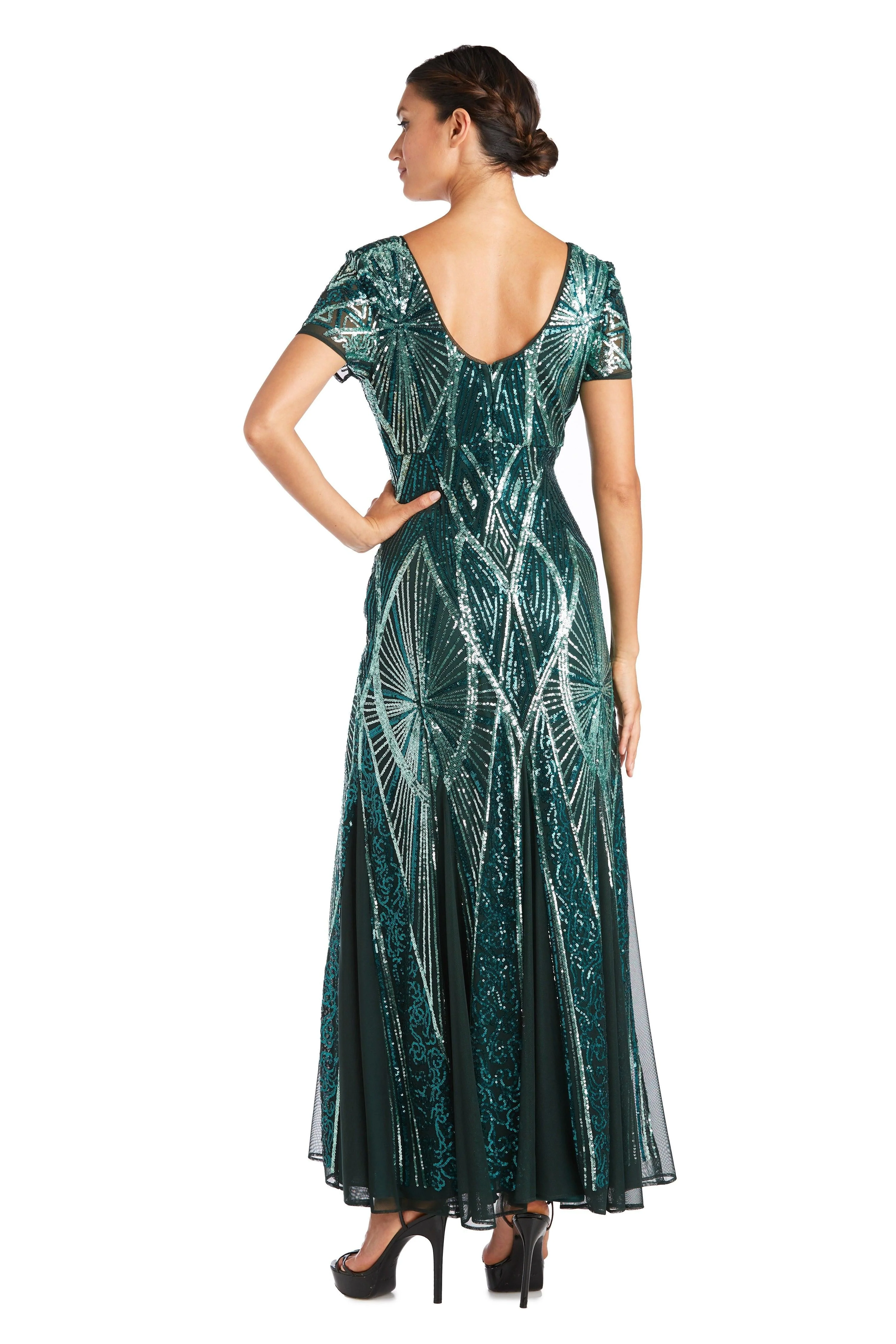 R&M Richards 7515 Long Mother Of The Bride Dress