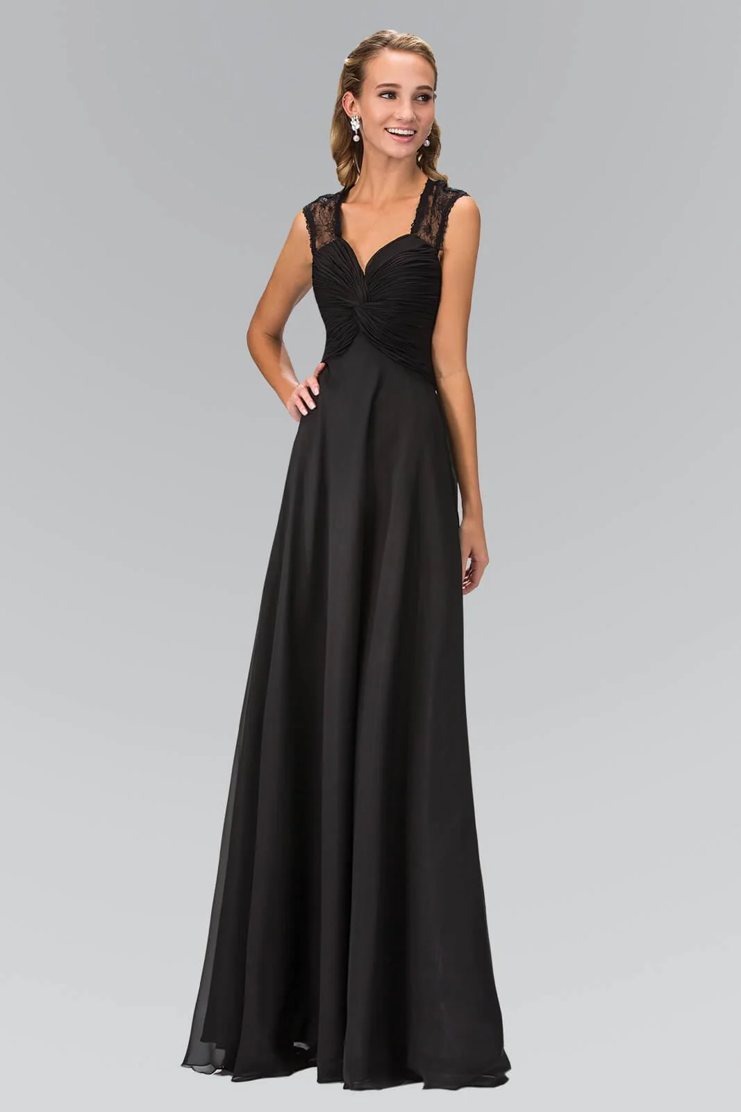 Empire Waist Long Prom Dress Formal