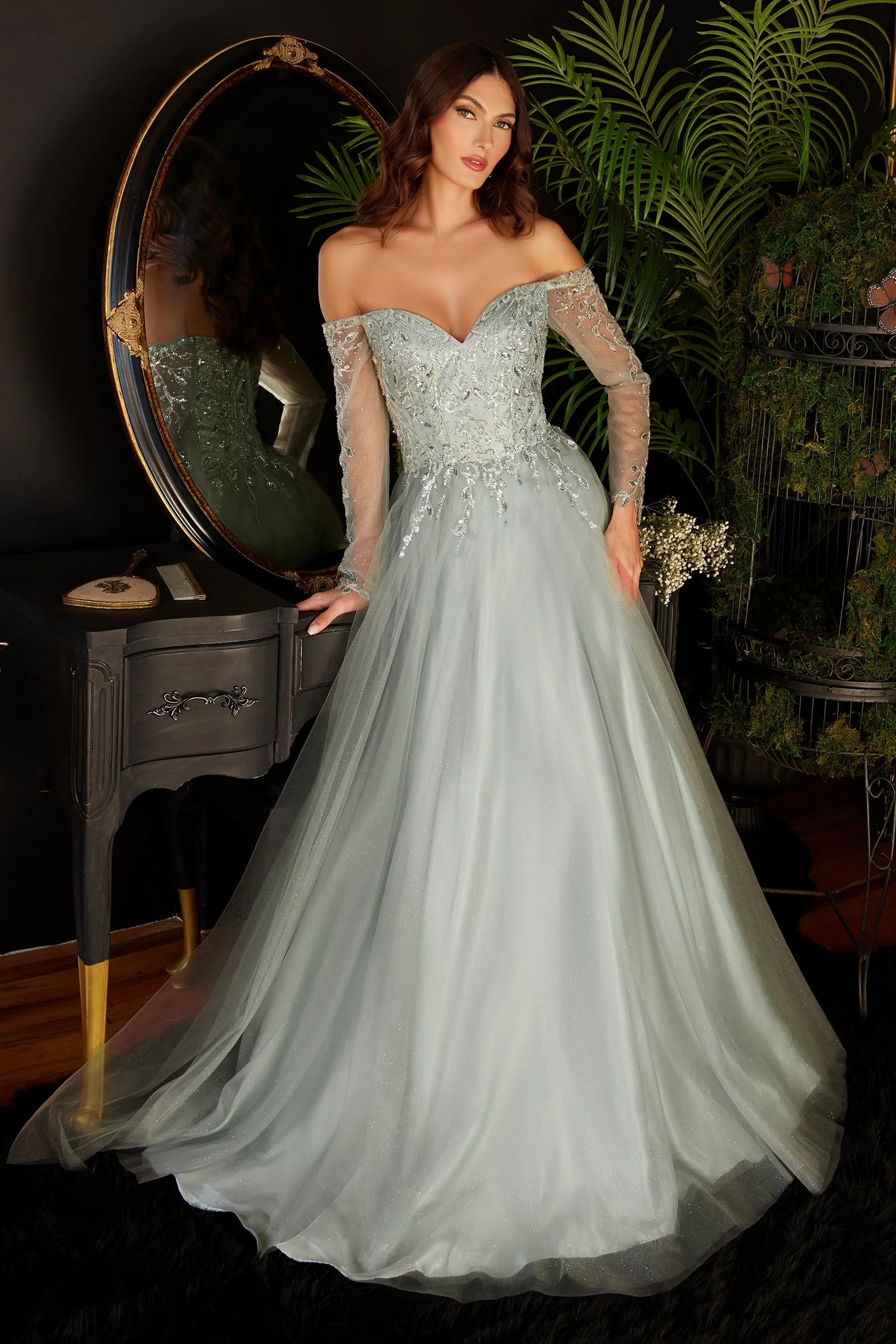 Cinderella Divine CD0172 Off Shoulder Formal Dress