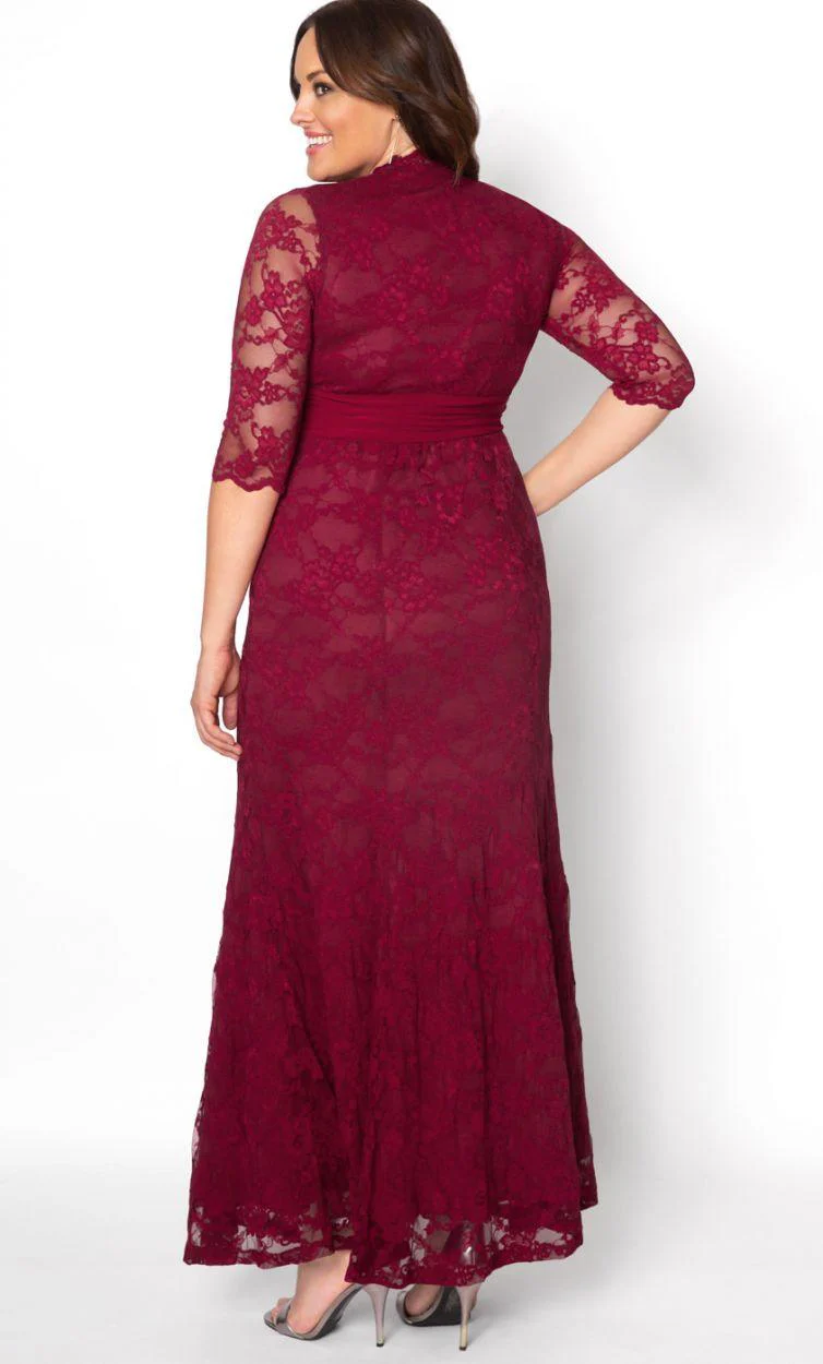 Kiyonna Screen Siren Lace Long Dress