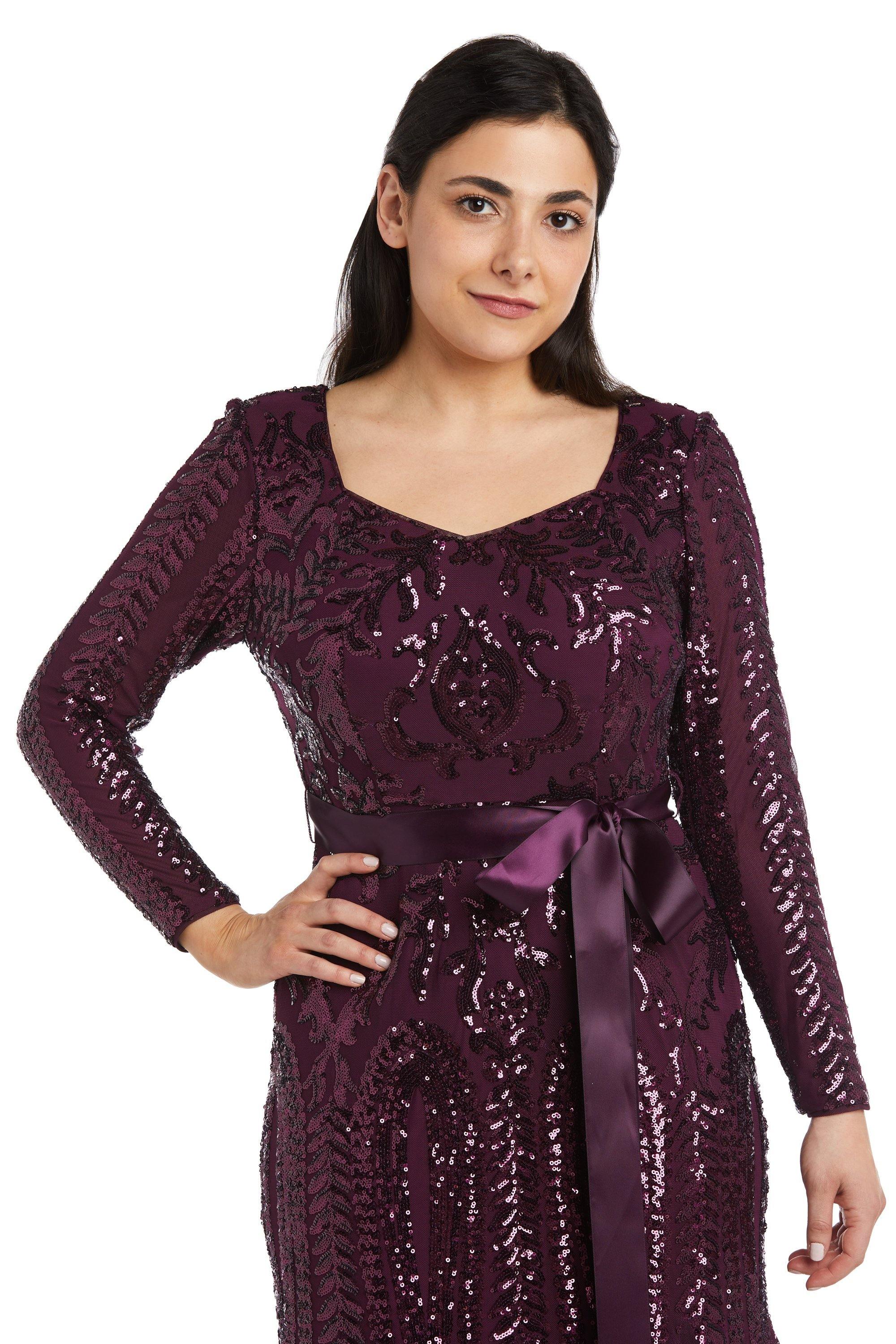 R&M Richards 5623P Long Sleeve Formal Petite Dress Sale
