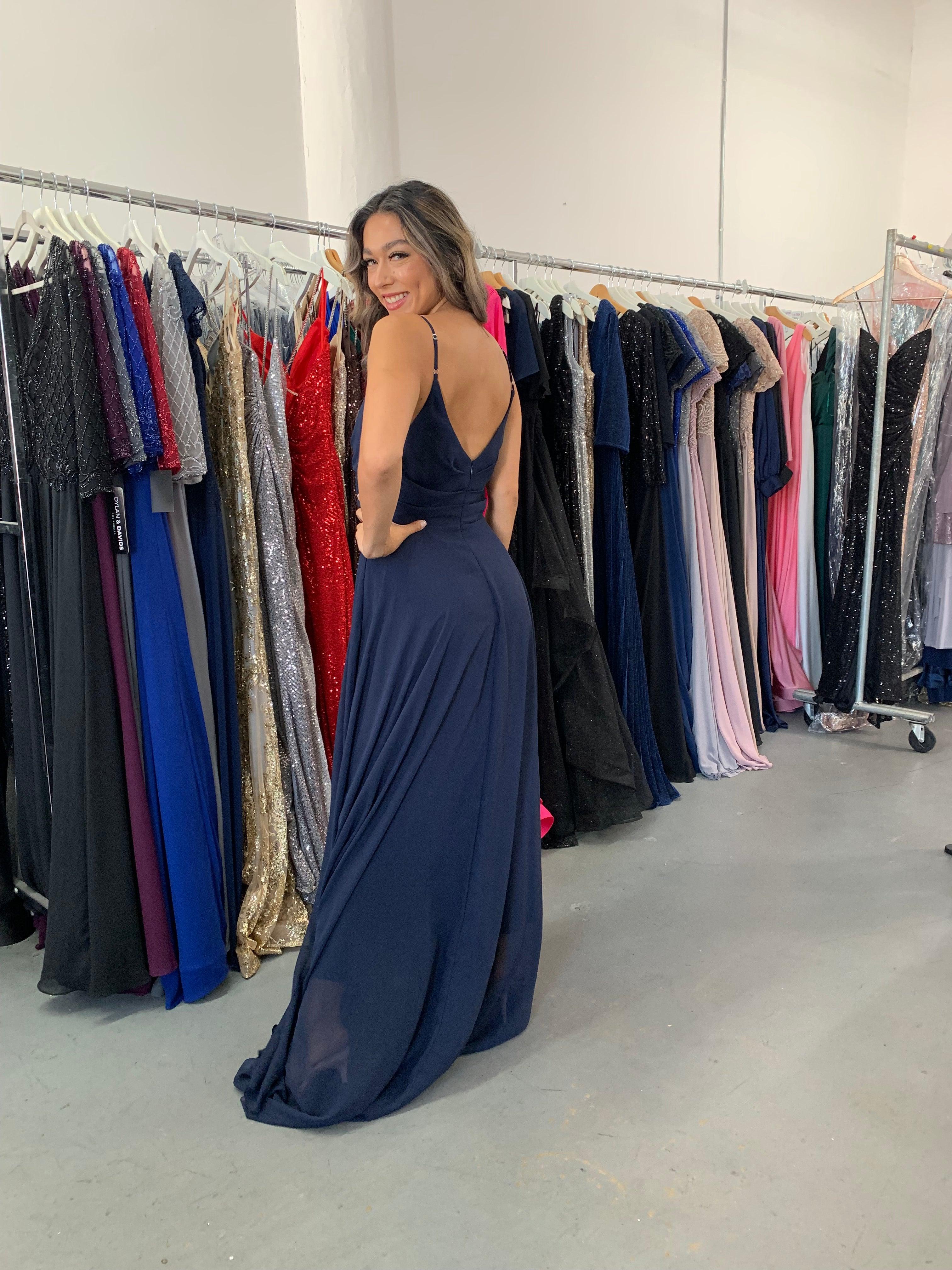 Spaghetti Strap Long Formal Dress Size 8