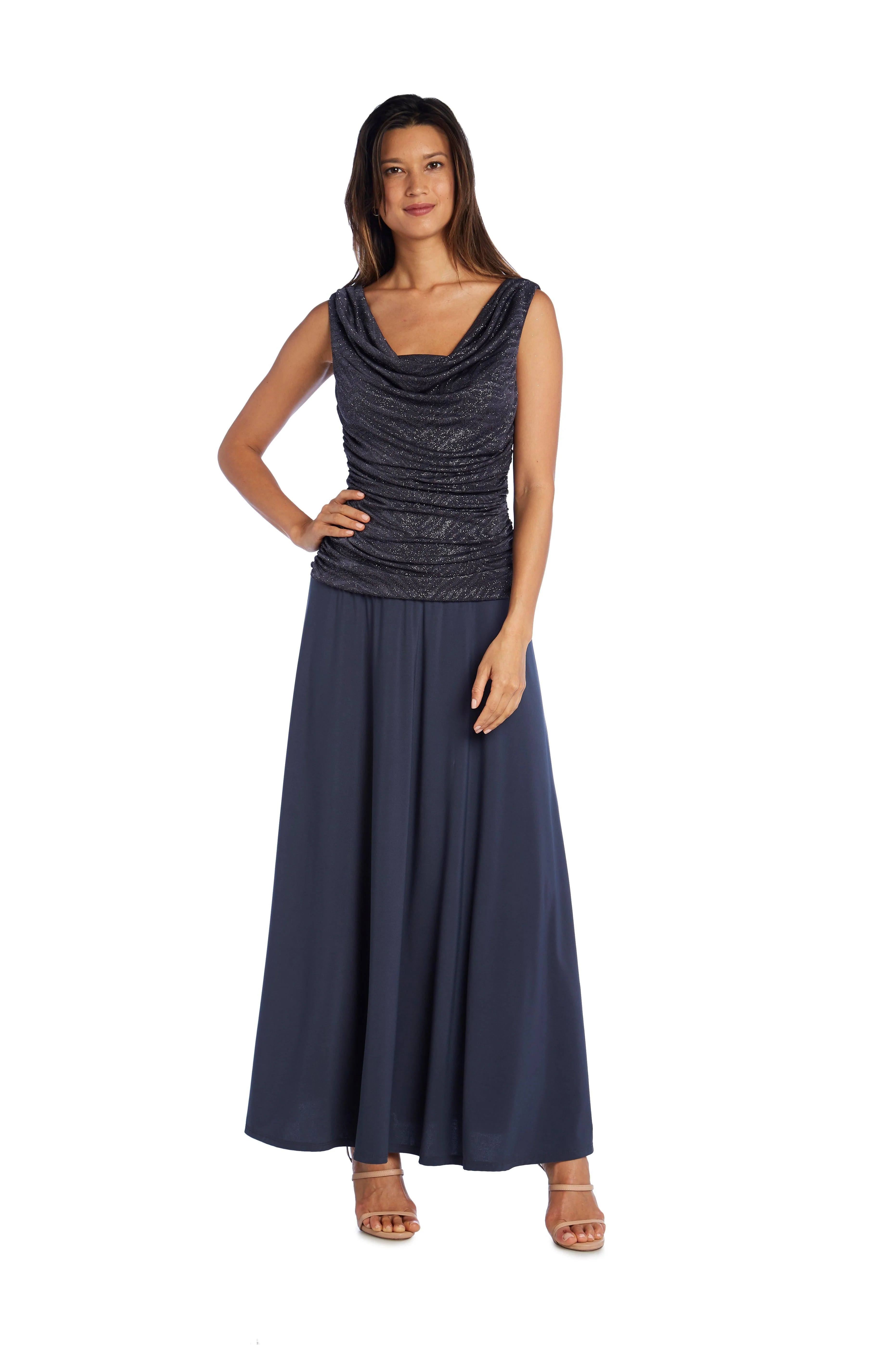 R&M Richards 3629P Long Formal Petite Maxi Dress