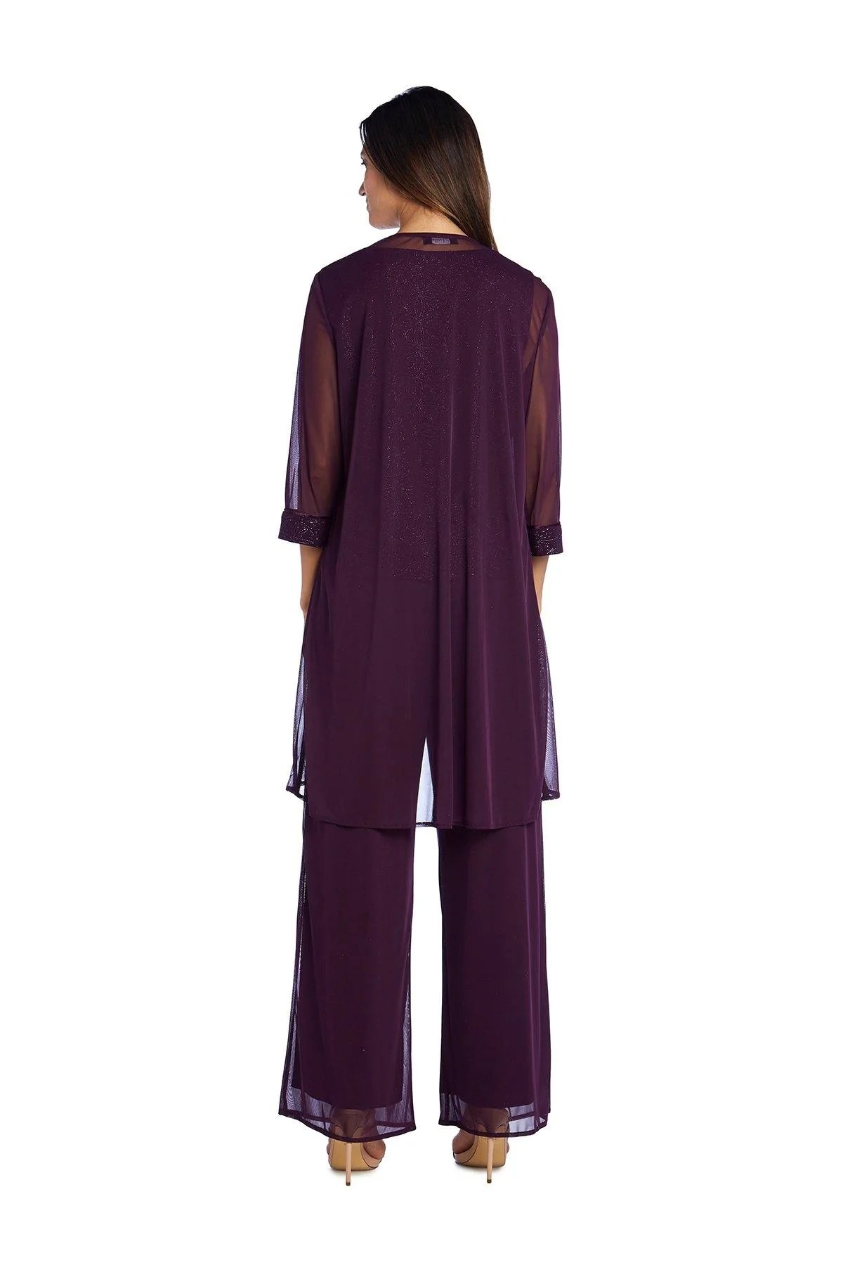 R&M Richards 5005 Charcoal Mother Of The Bride Pansuit