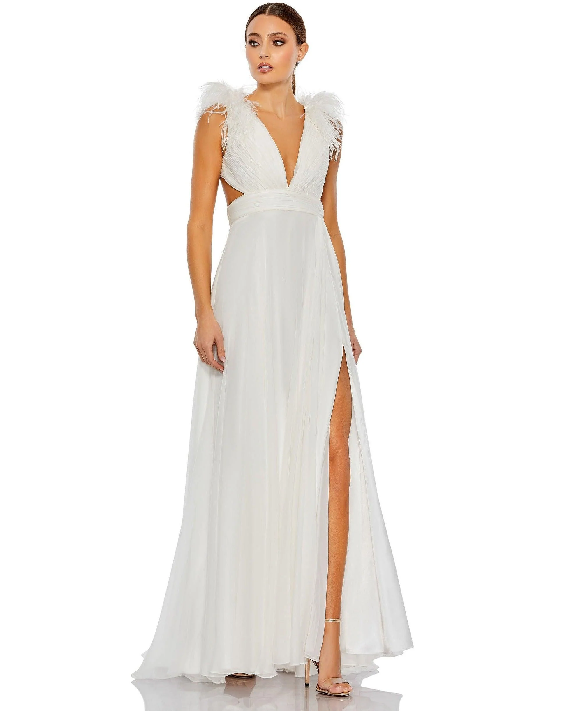 Mac Duggal Prom Long Formal Chiffon Dress Sale