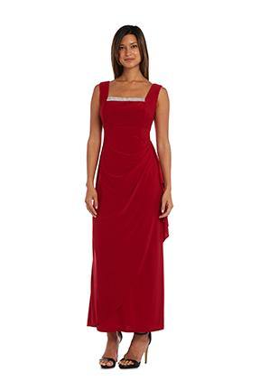 R&M Richards 3808 Evening Gown And Cropped Jacket Set
