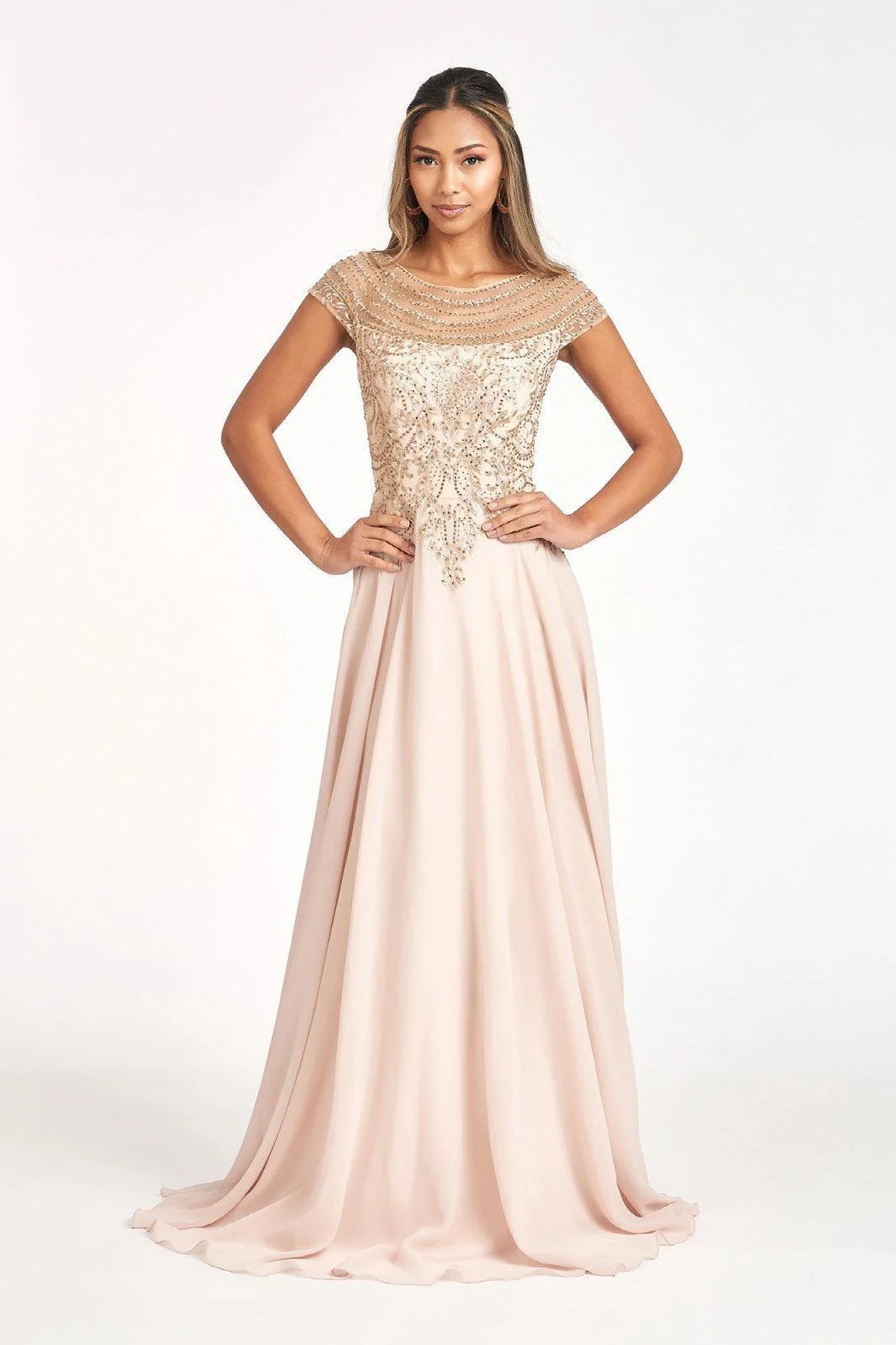 Long Formal Chiffon Mother of the Bride Dress Sale