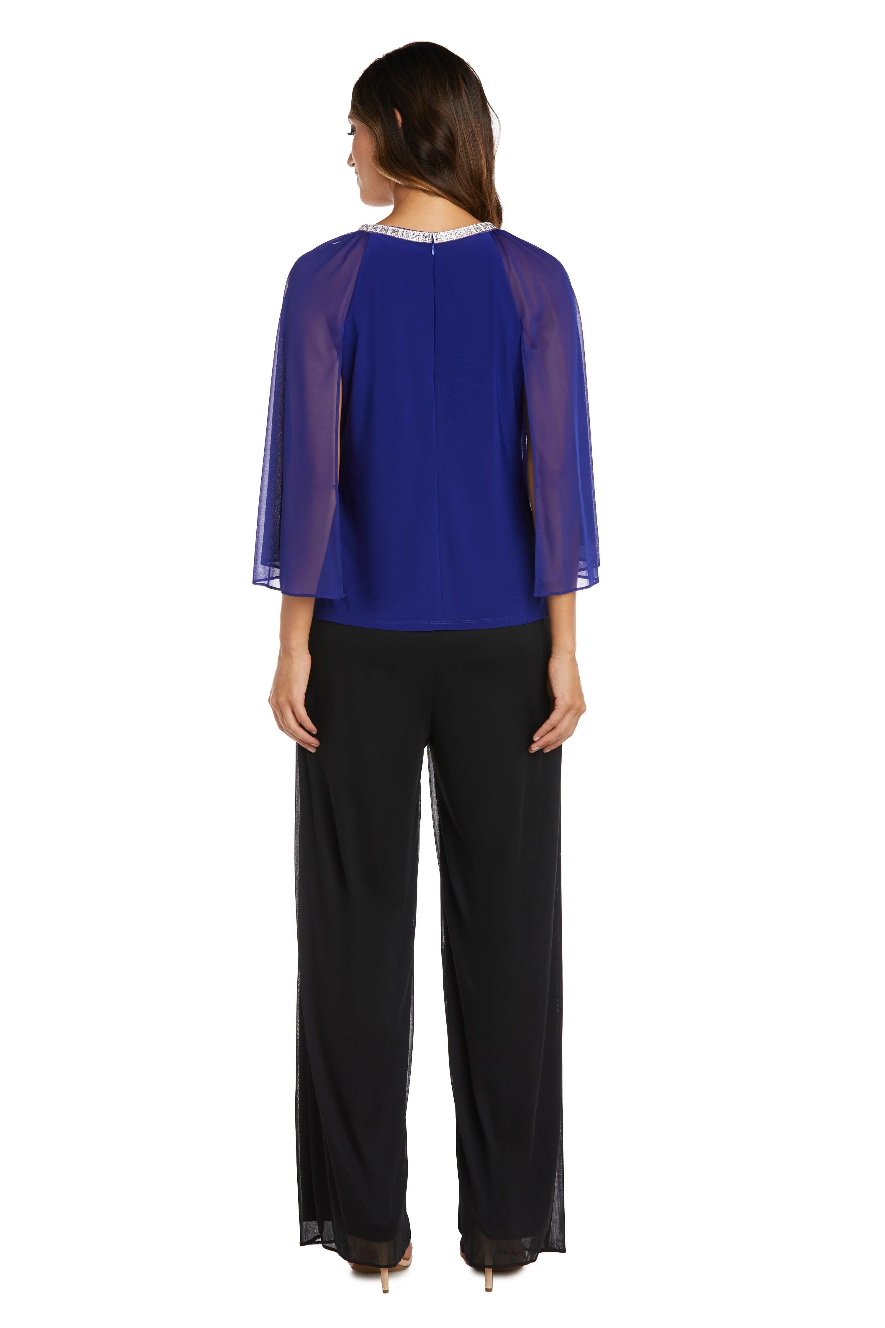 R&M Richards 9144 Formal Chiffon Capelet Top