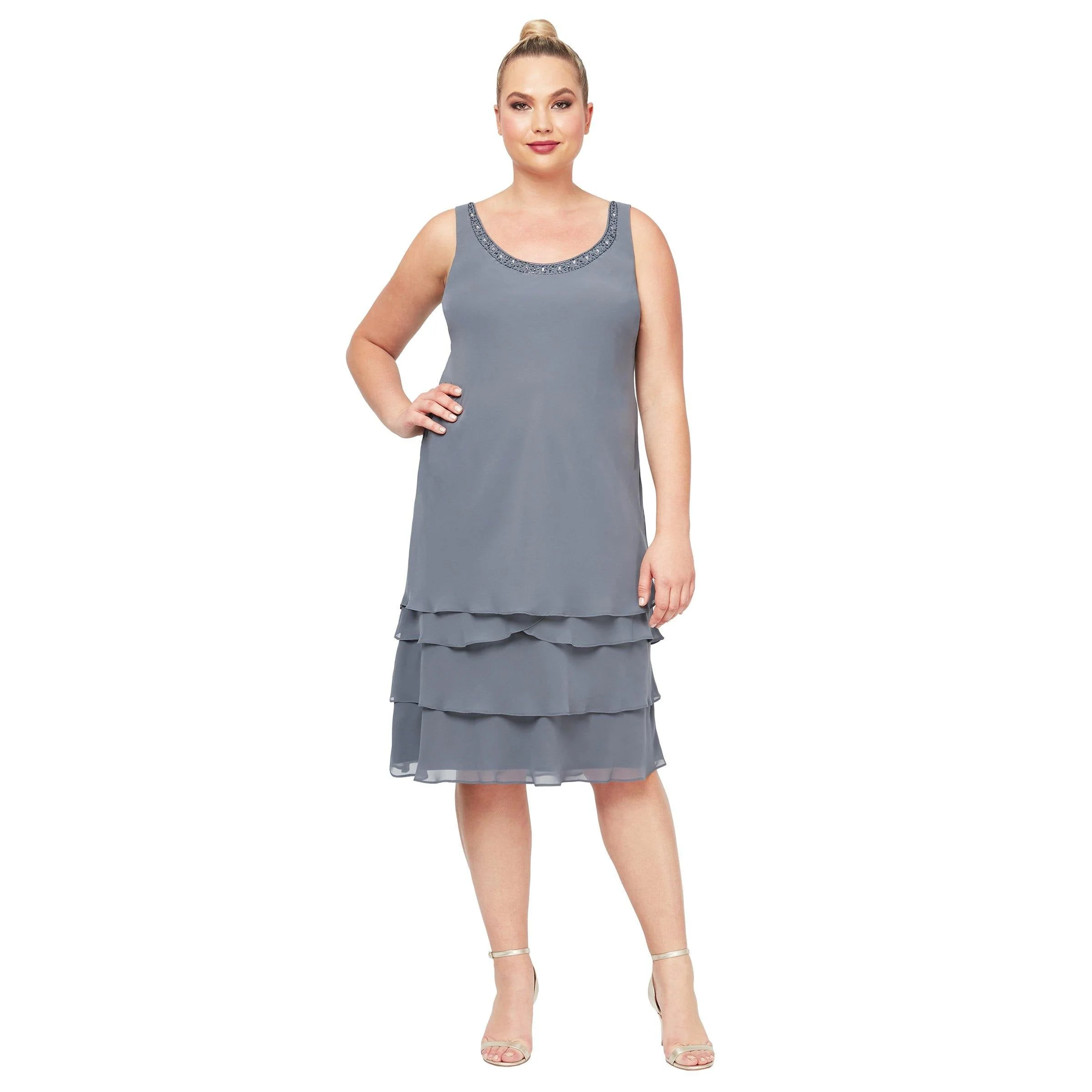 SL Fashions 622372 Short Mother of the Bride Dress