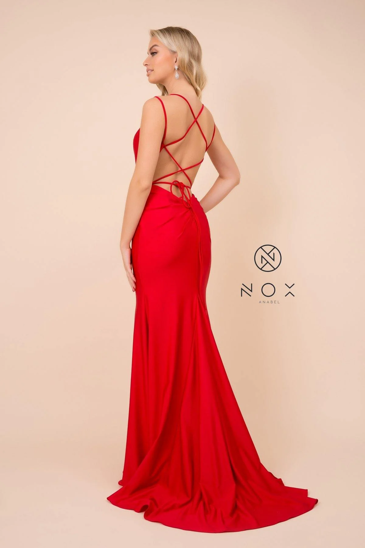 Long  Formal Prom Fitted Evening Dress