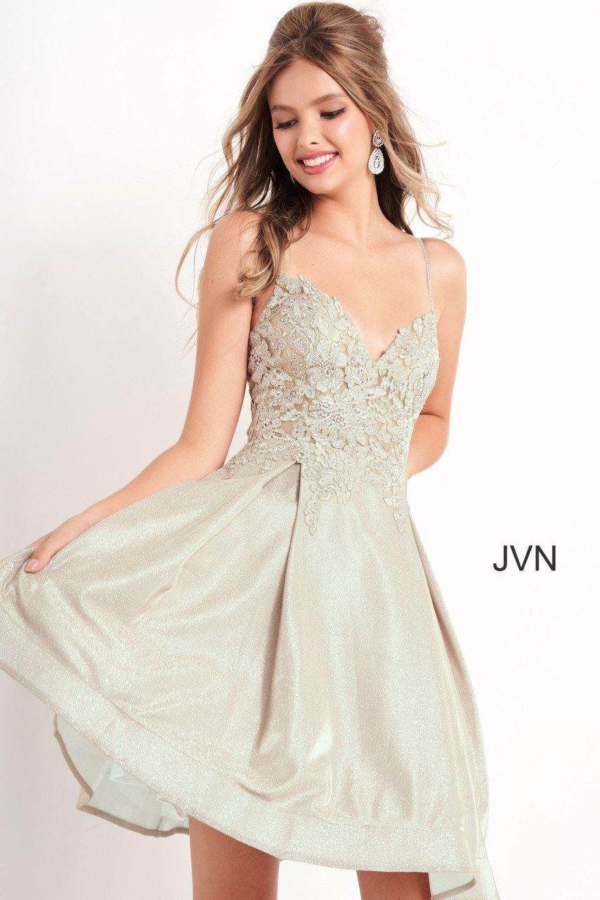 Jovani 04010 Short Spaghetti Straps Homecoming Dress