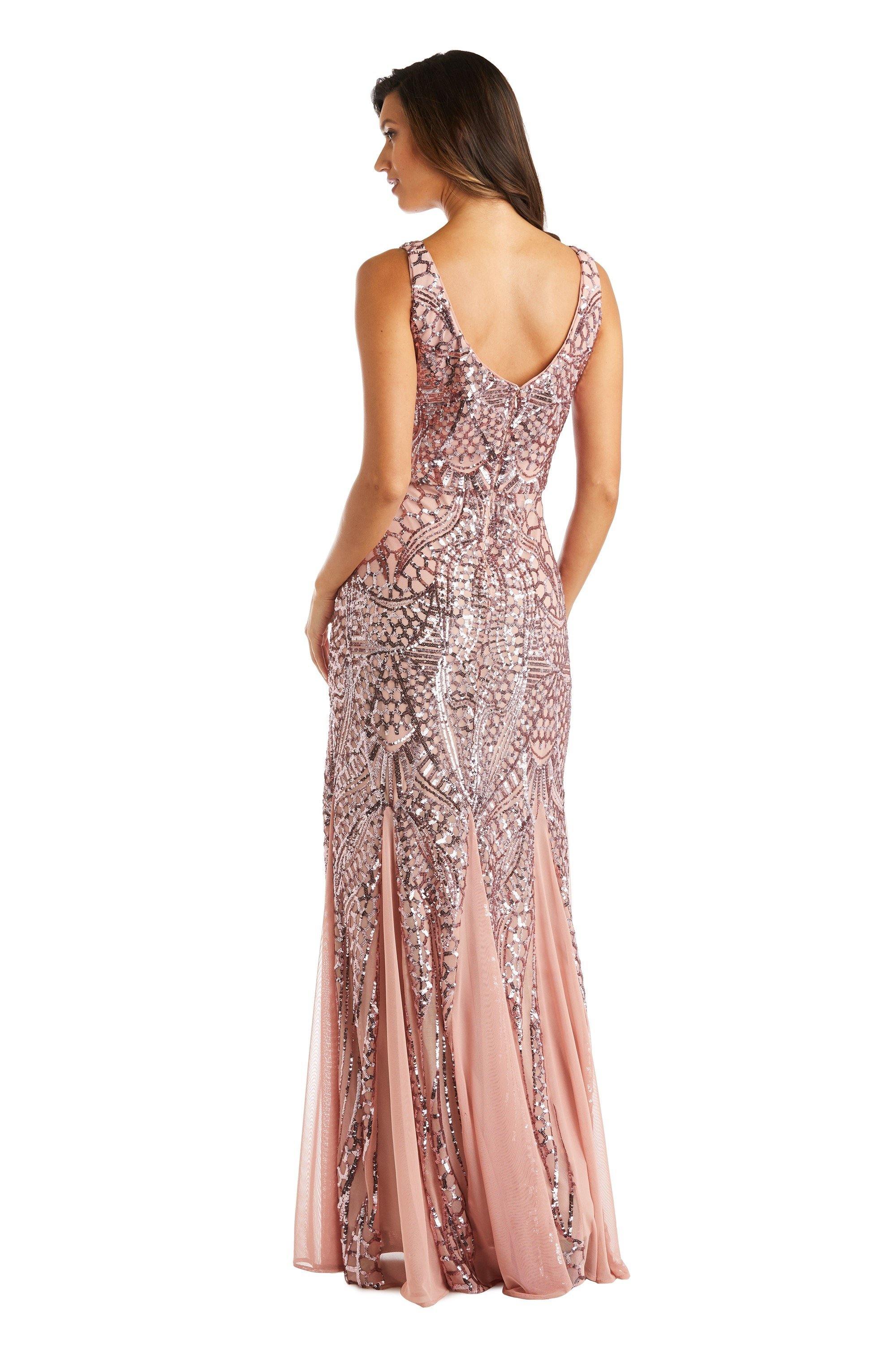 Nightway Long Formal Sequins Dress 21685