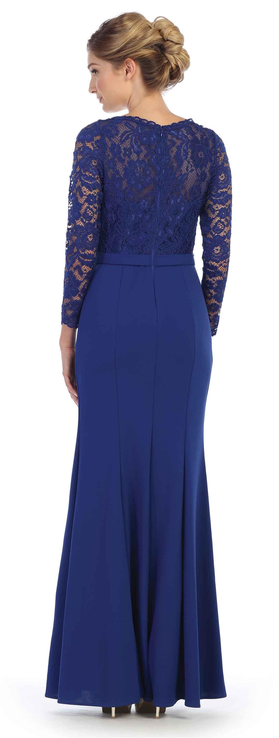 Long Sleeve Mother of the Bride Formal Dress