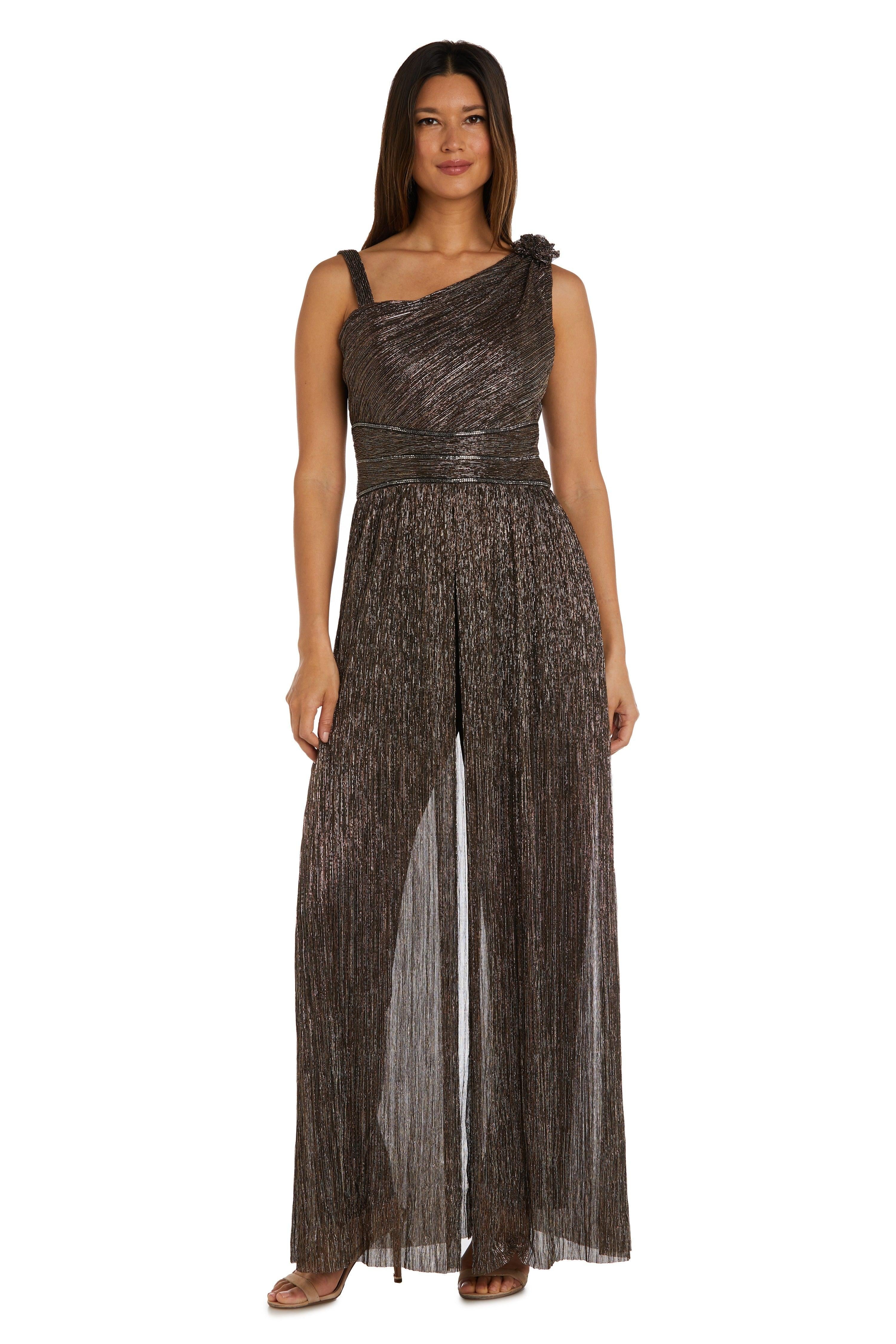 R&M Richards 9628 Formal One Shoulder Jumpsuit
