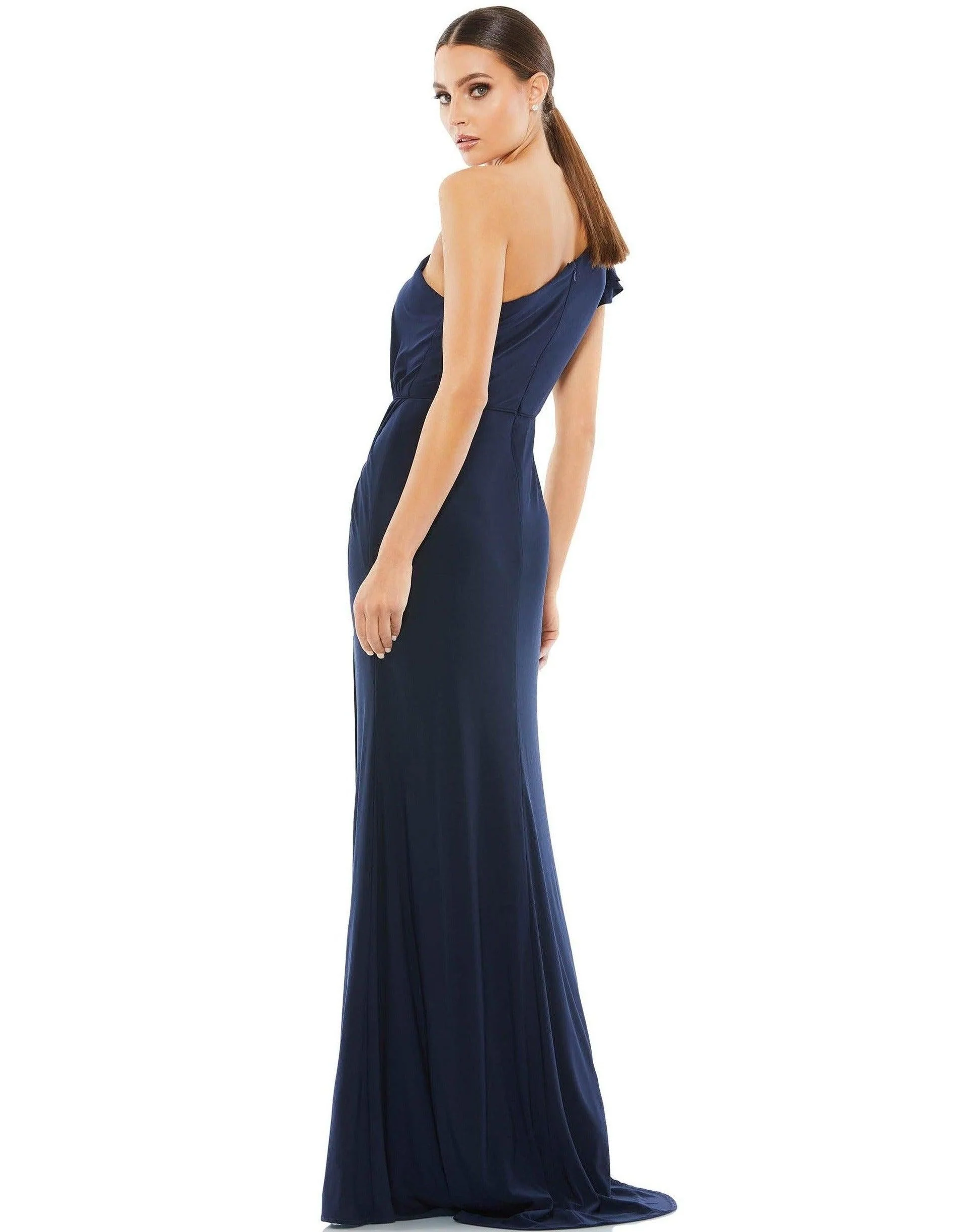 Mac Duggal 67858 Long Formal One Shoulder Prom Gown Sale