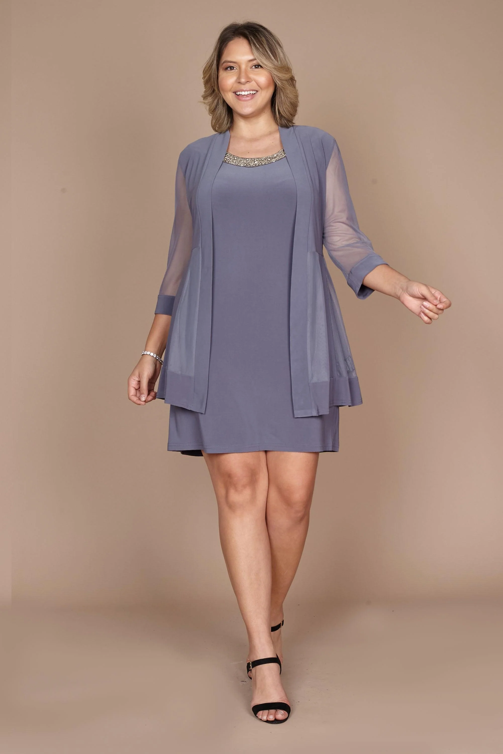 R&M Richards 8442 Short Mother Of The Bride Formal Dress