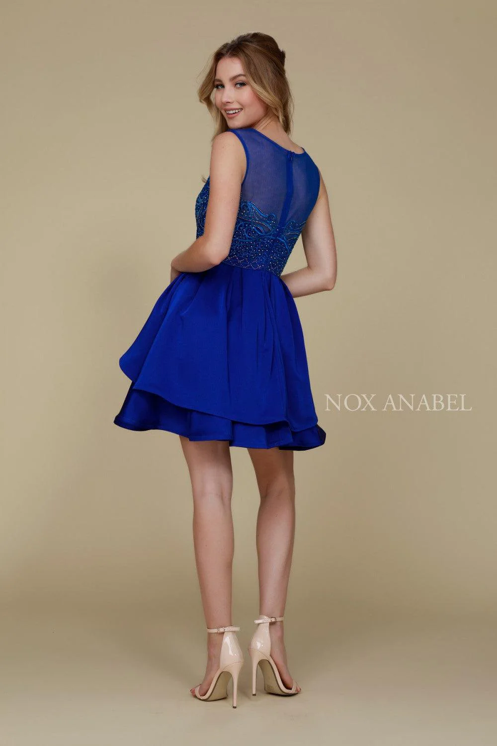 Short A Line Formal Homecoming Prom Dress