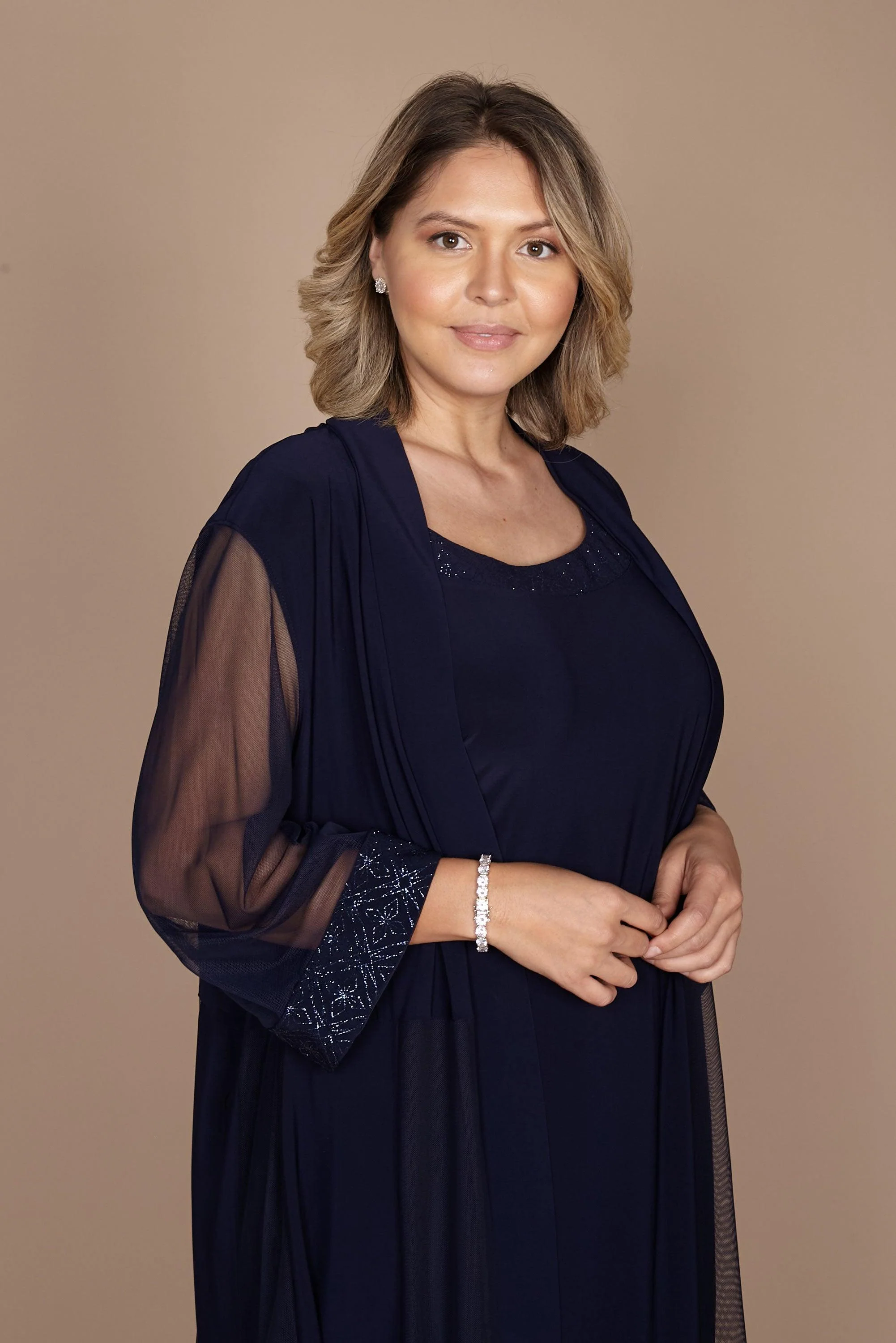 R&M Richards 8271P Short Formal Petite Jacket Dress