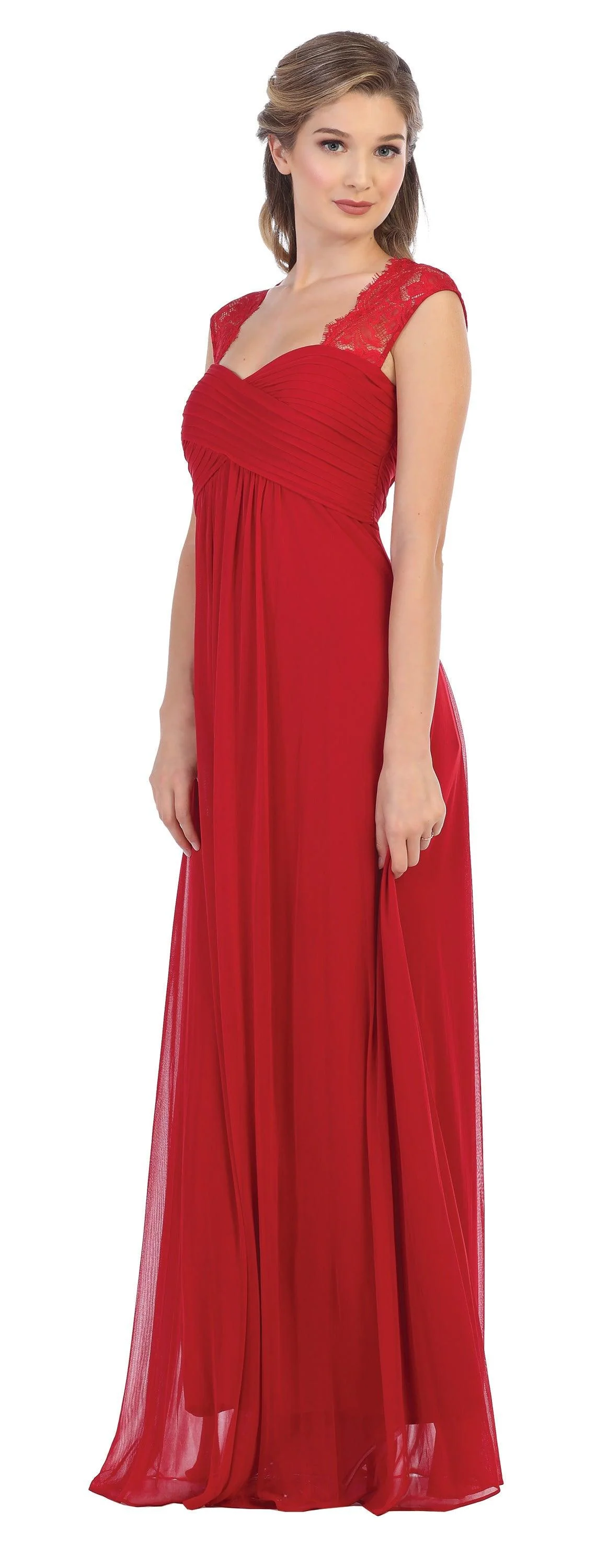 Long Formal Sleeveless Chiffon Bridesmaids Dress