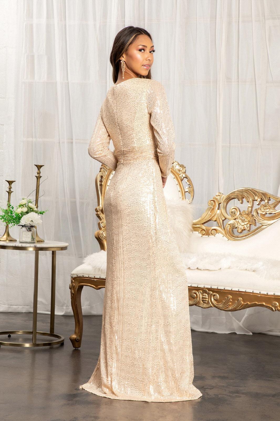 Long Sleeve Formal Mermaid Evening Dress Sale