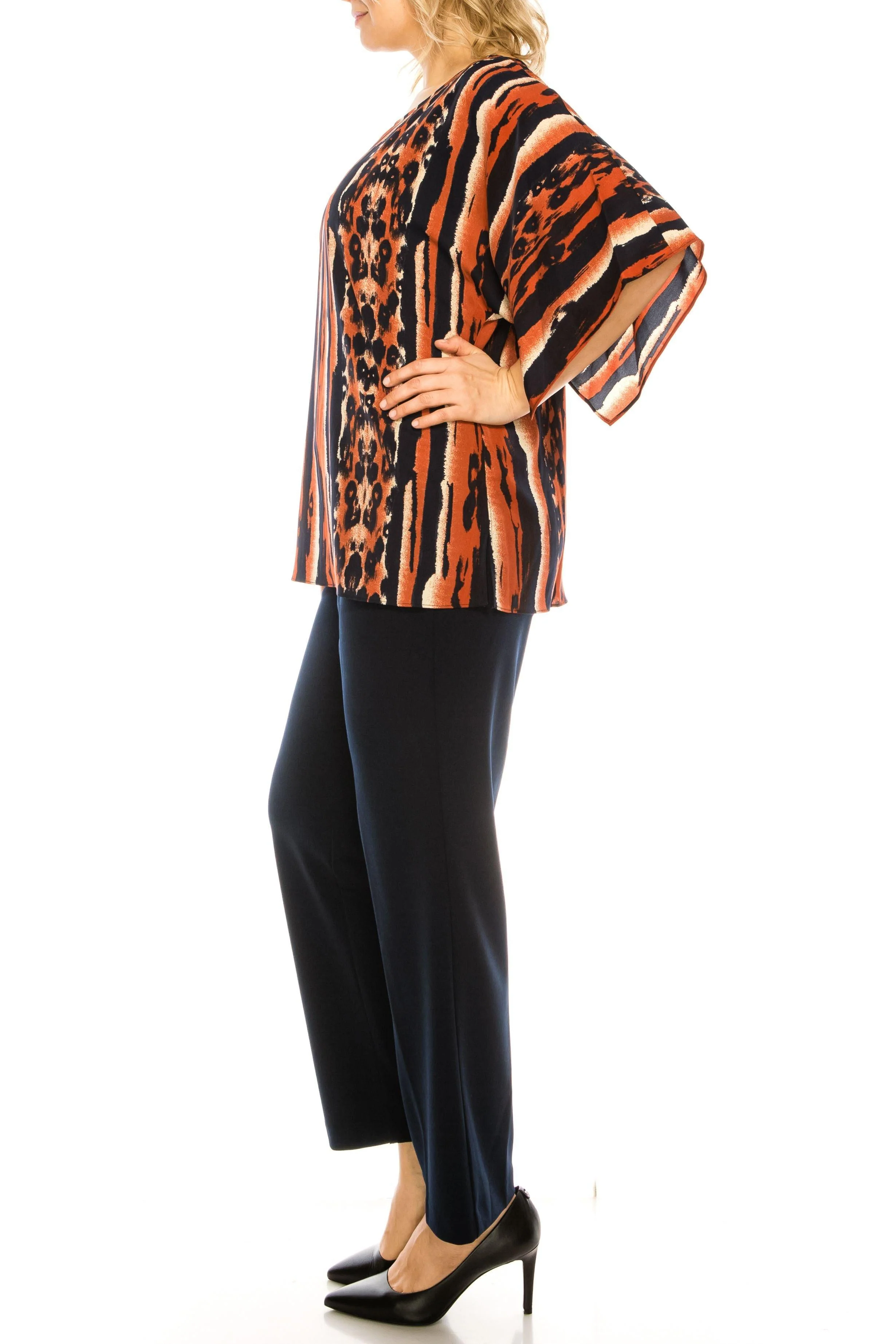 Maya Brooke Formal Two Piece Printed Pant Suit 28810
