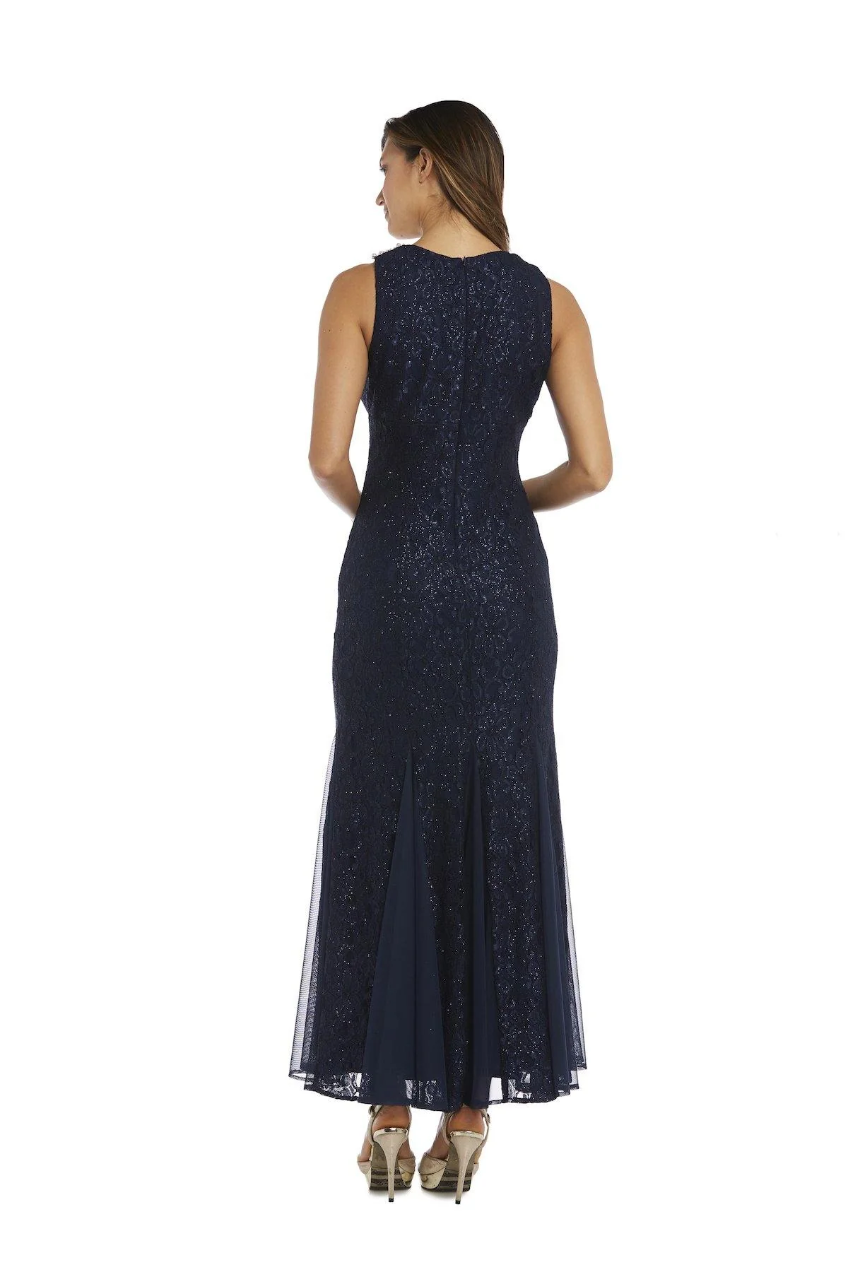 R&M Richards 8903P Long Formal Halter Petite Dress Sale