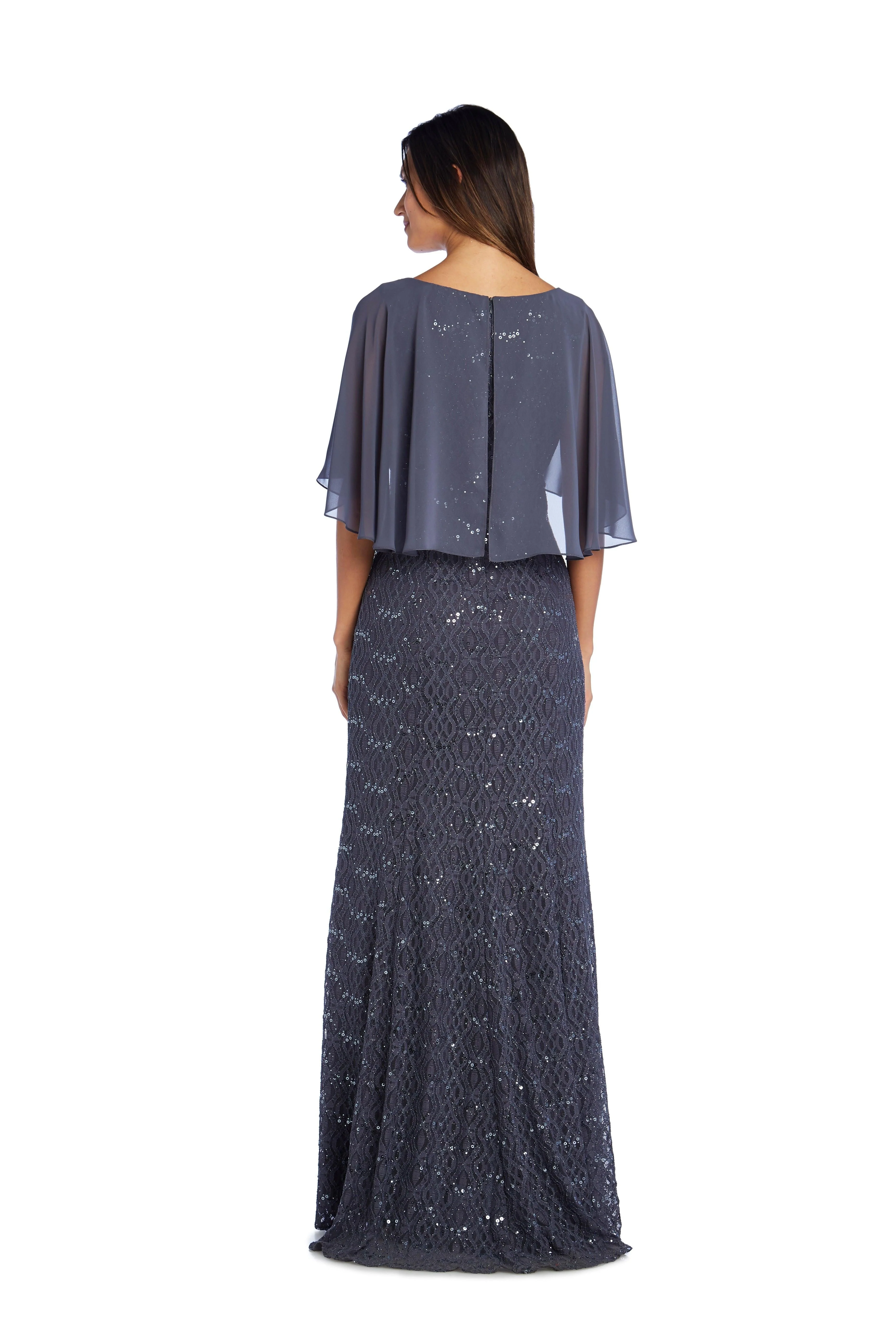 R&M Richards 5673 Long Mother Of The Bride Lace Gown