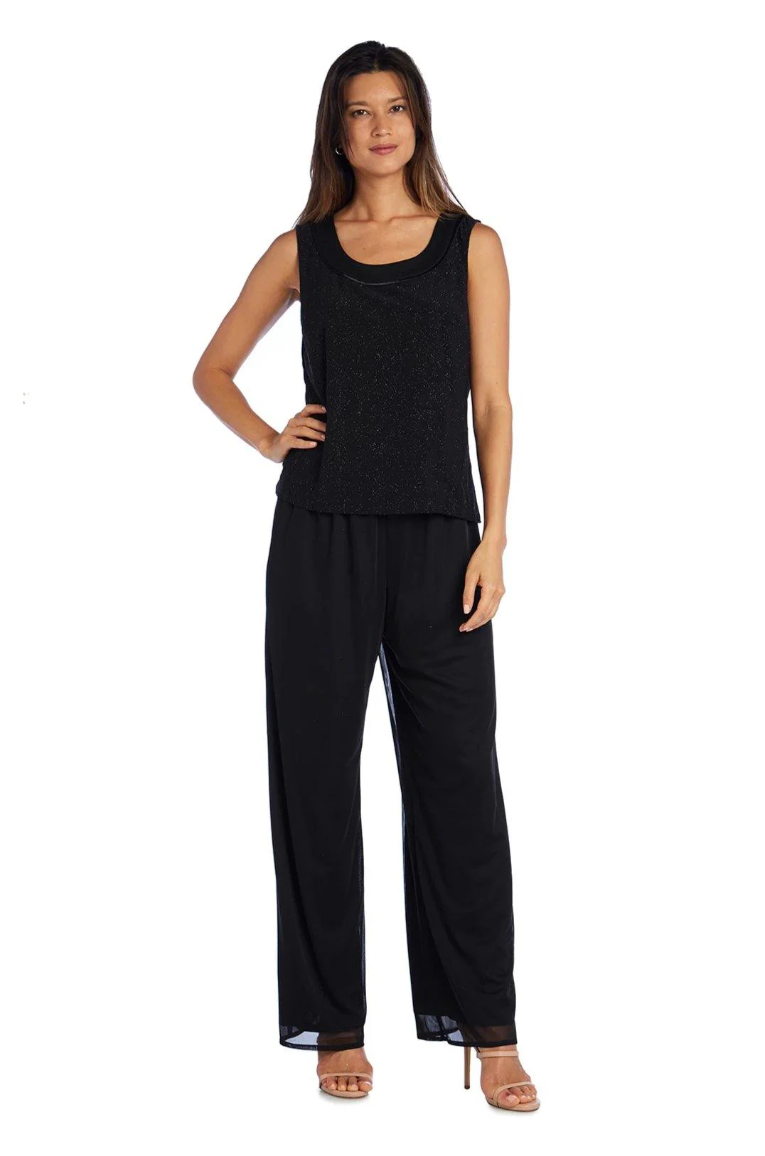 R&M Richards 5005 Charcoal Mother Of The Bride Pansuit