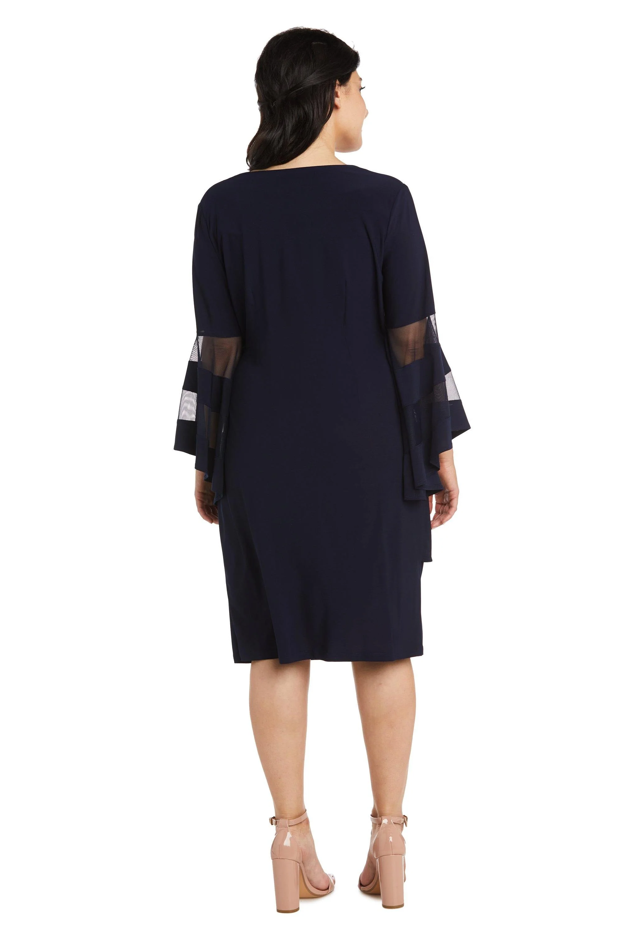 R&M Richards 3561P Short Bell Sleeve Petite Dress