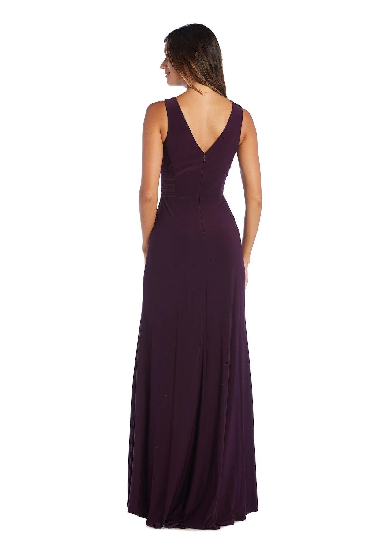 Morgan & Co 12173 Long Glitter Lace Formal Dress