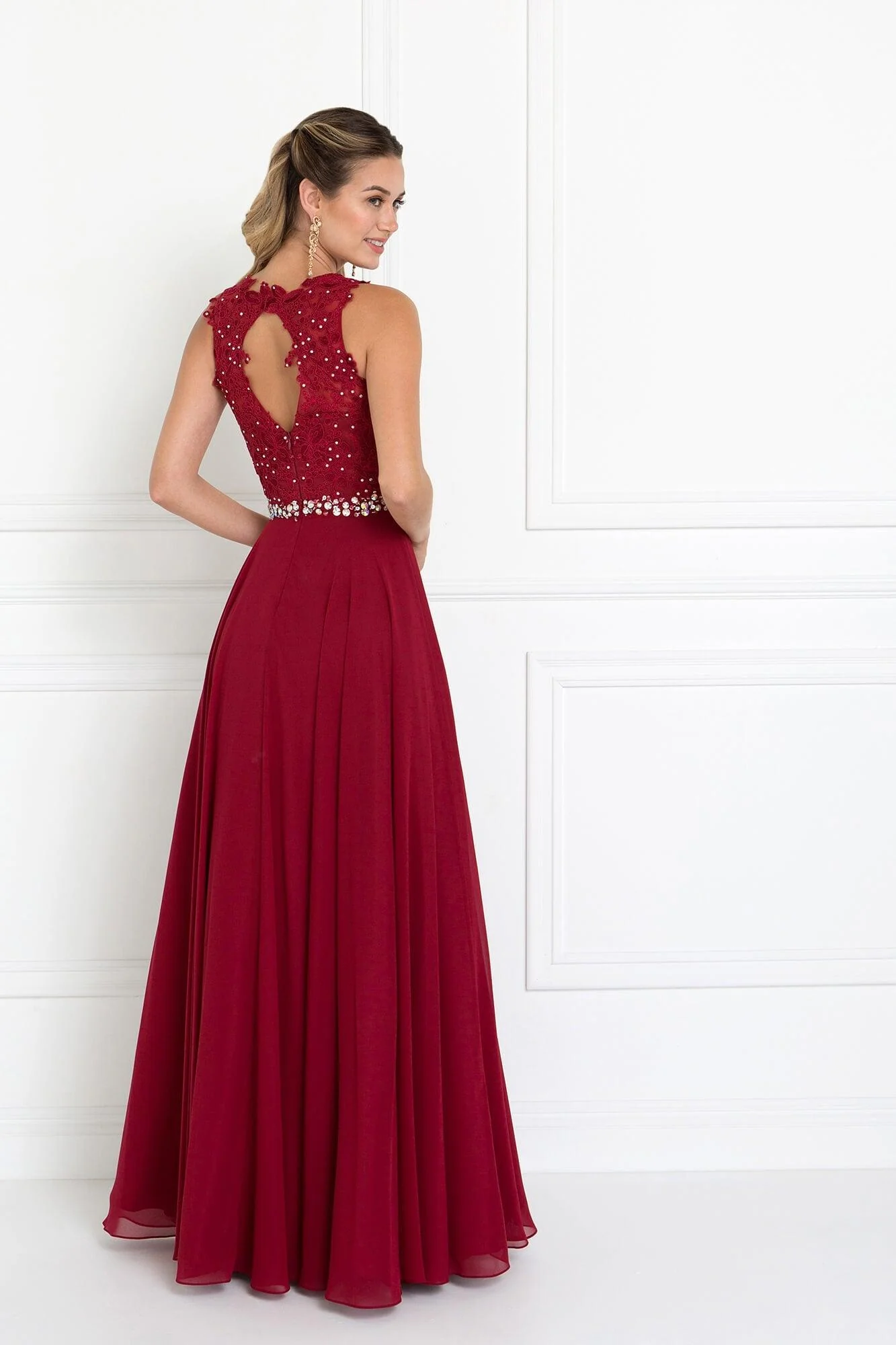 Long Bridesmaid Prom Dress Formal