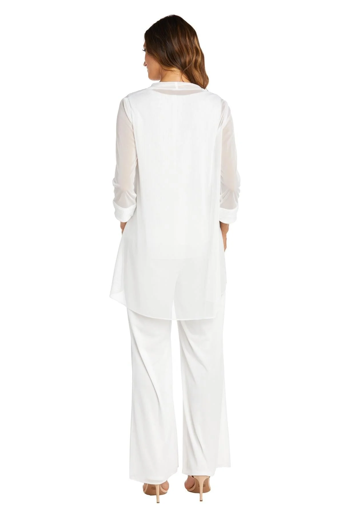 R&M Richards 2593 Long Formal Chiffon Pant Suit