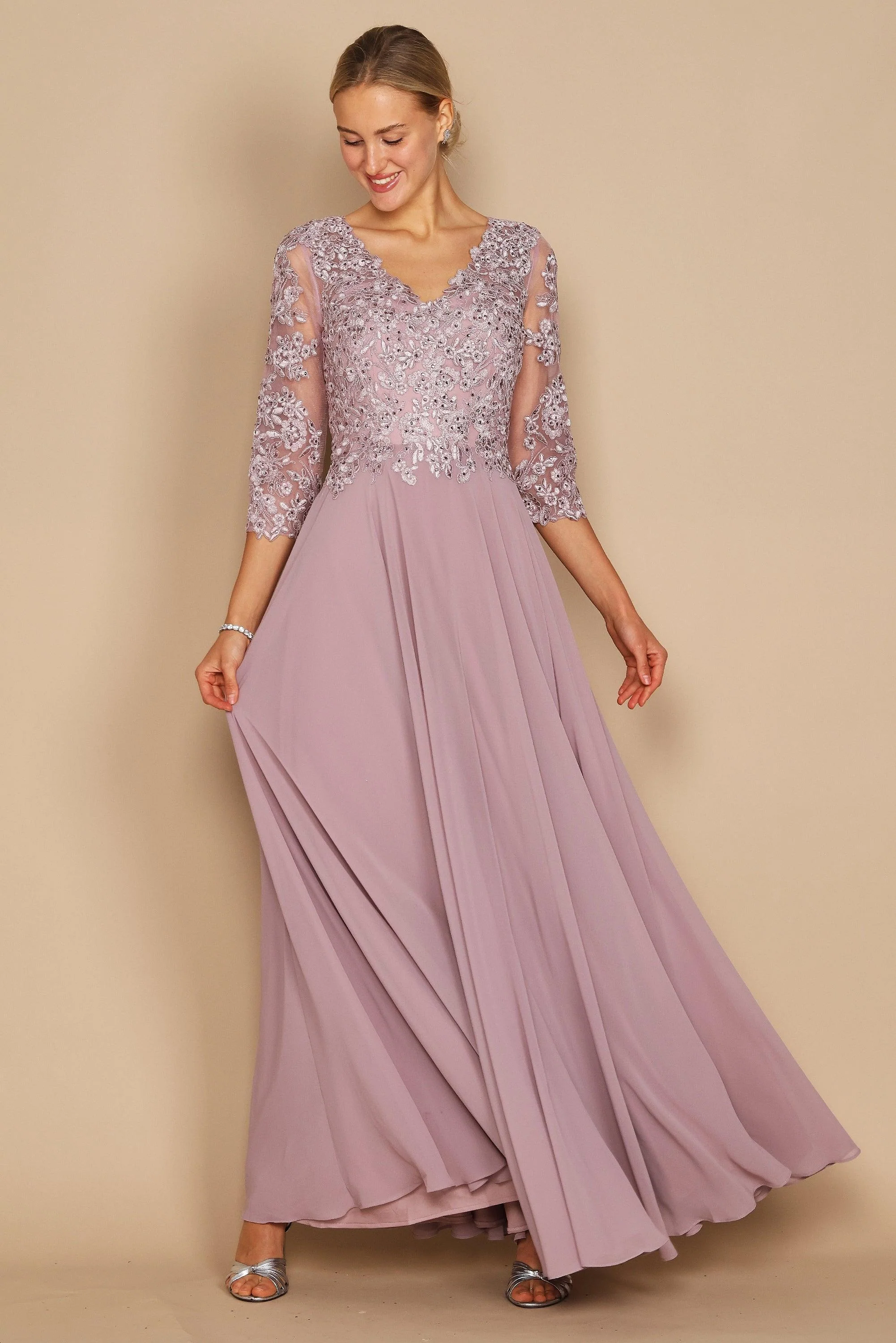 Dylan & Davids Long Formal Mother of the Bride Dress