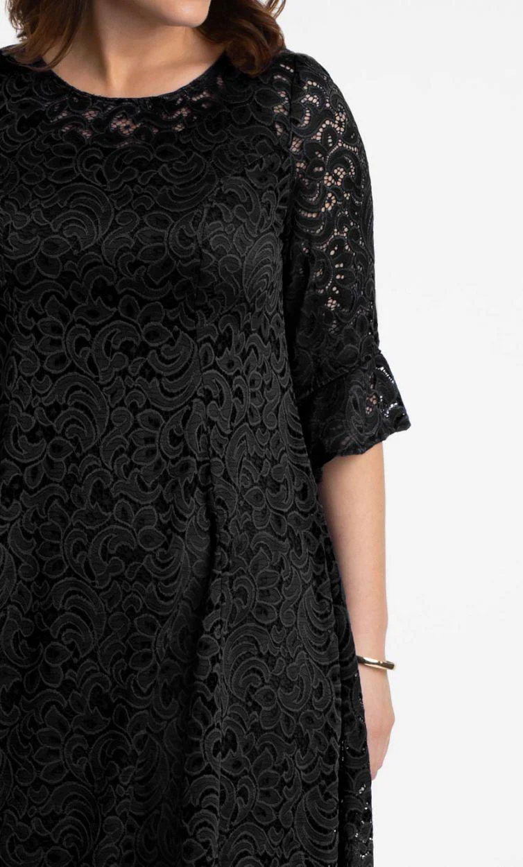 Kiyonna Short Lace Dress Formal Cocktail